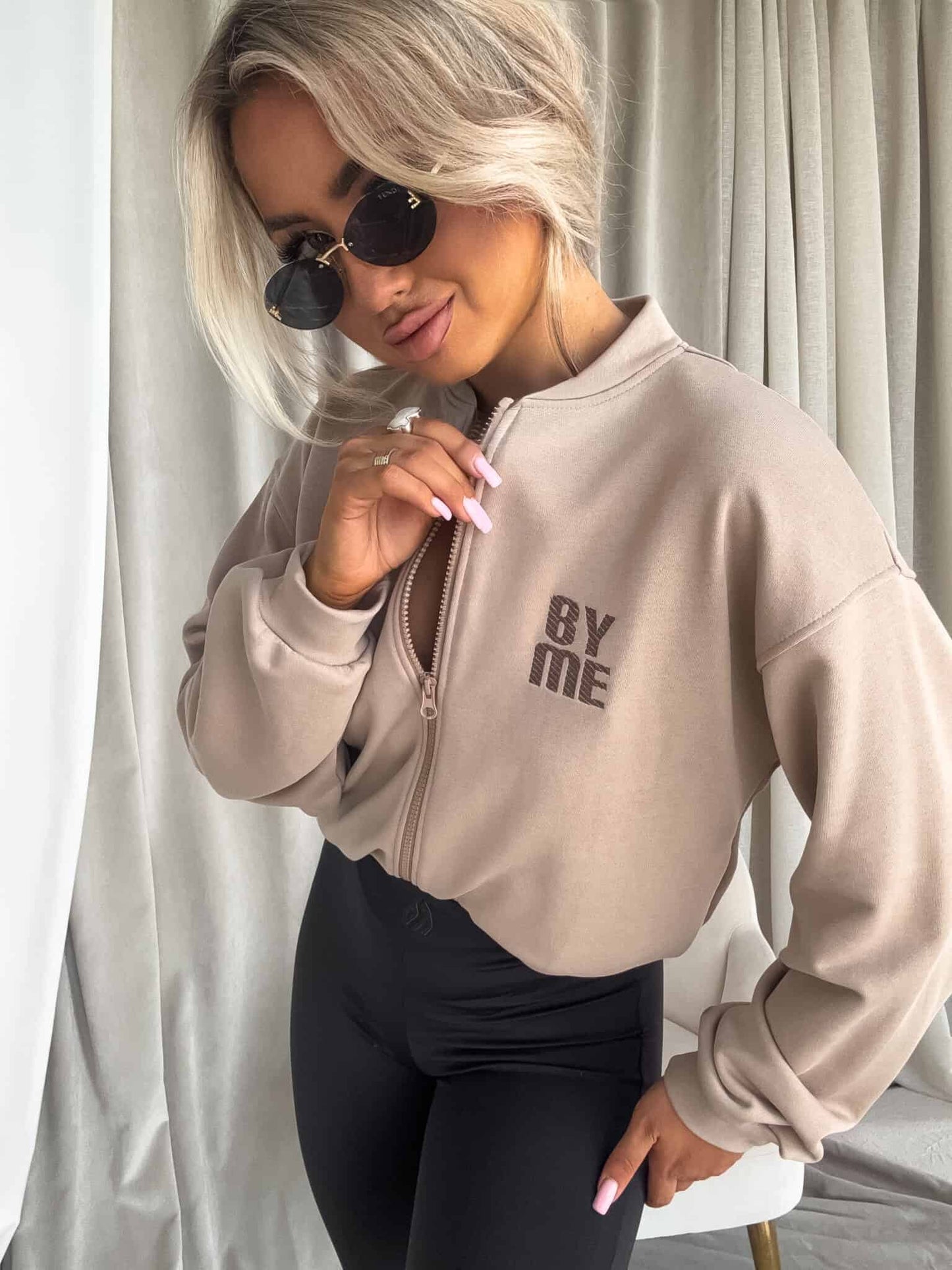 Sweatshirt MIMI - hellbeige