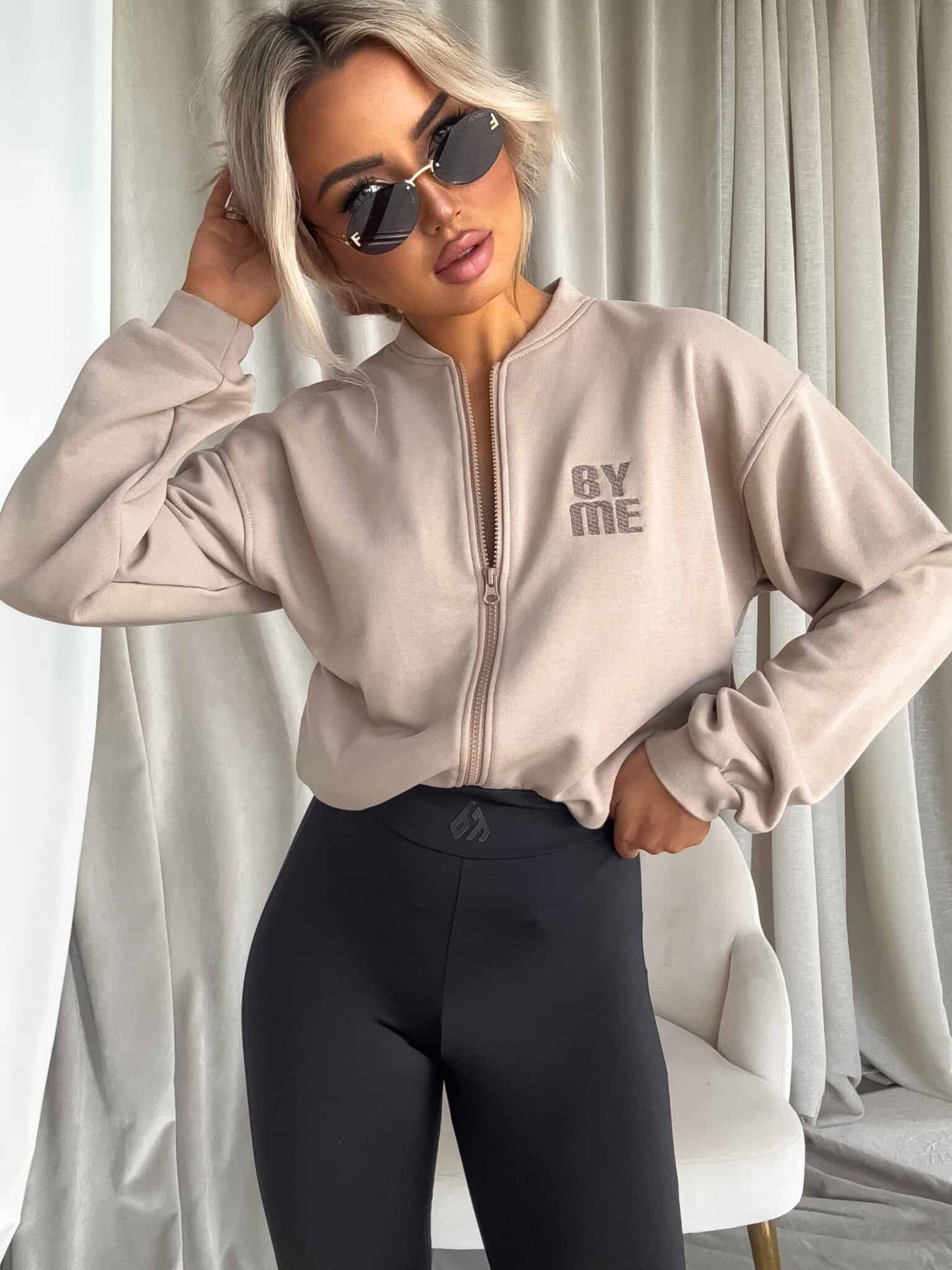 Sweatshirt MIMI - hellbeige