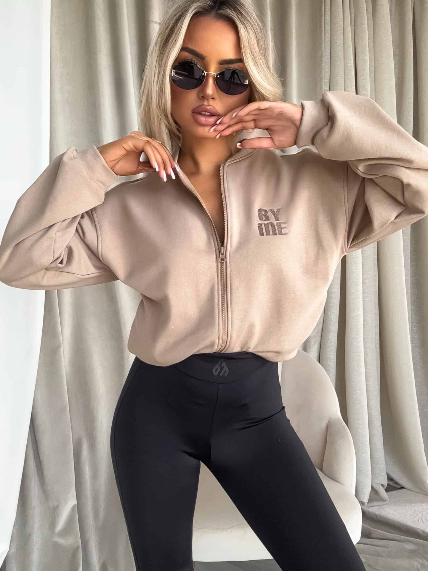 Sweatshirt MIMI - hellbeige