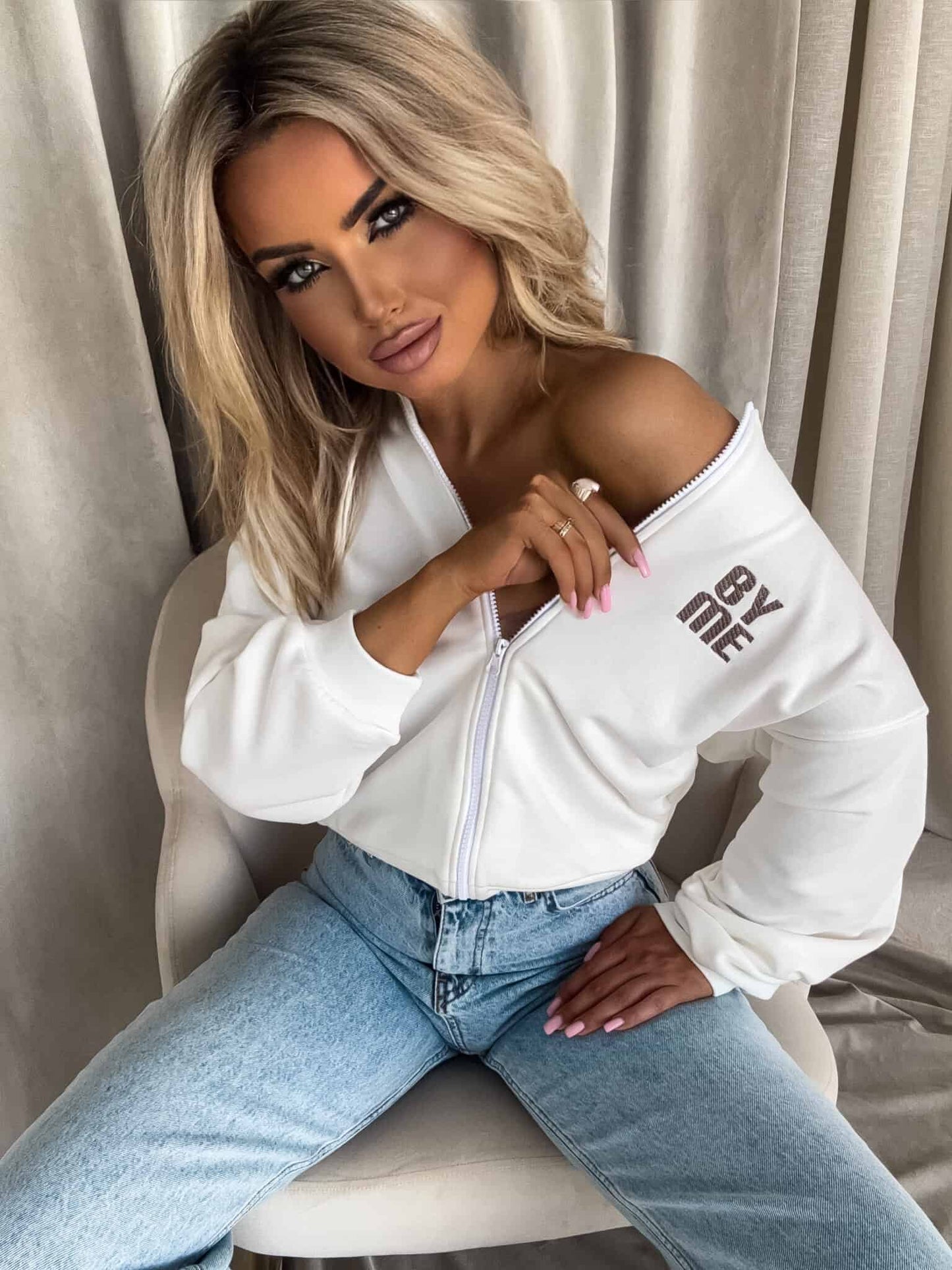 Sweatshirt MIMI - ecru