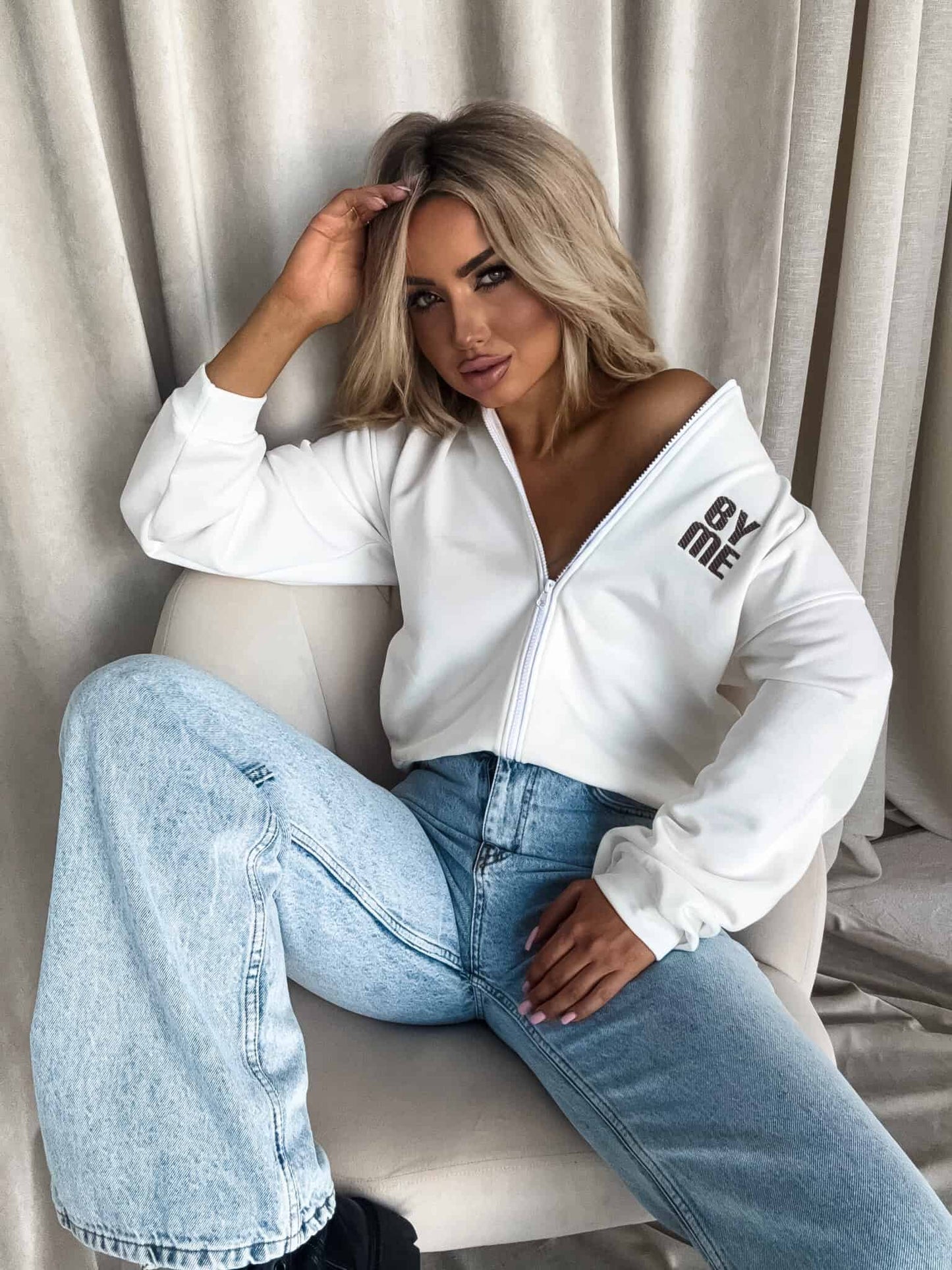 Sweatshirt MIMI - ecru