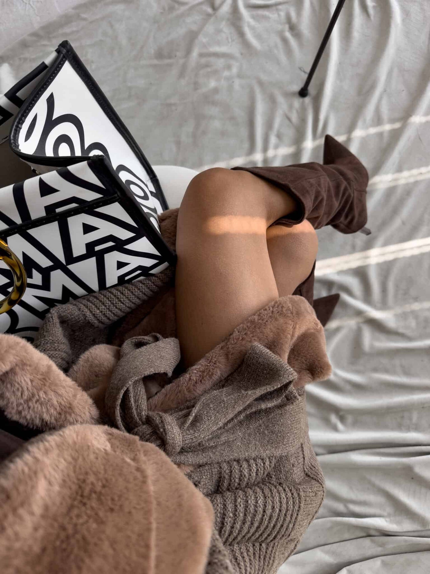 Strickjacke DREAM - Schoko