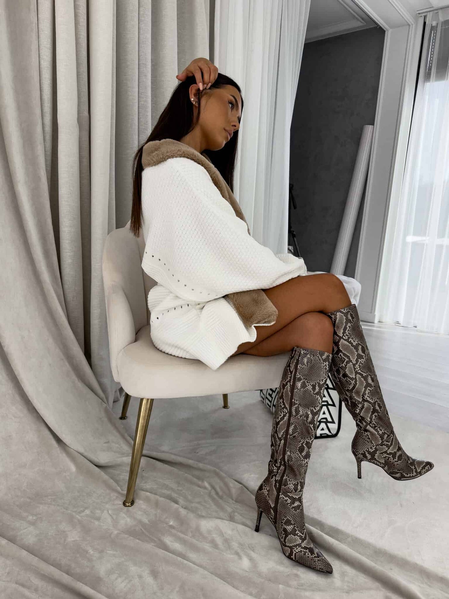 Strickjacke DREAM - ecru