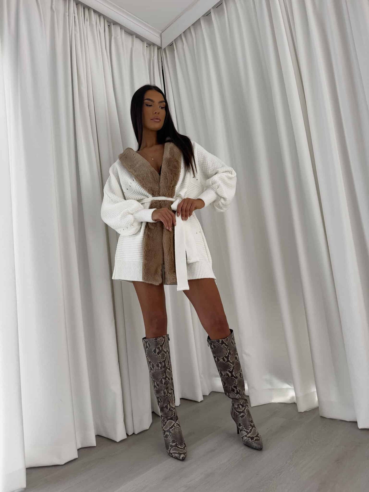 Strickjacke DREAM - ecru