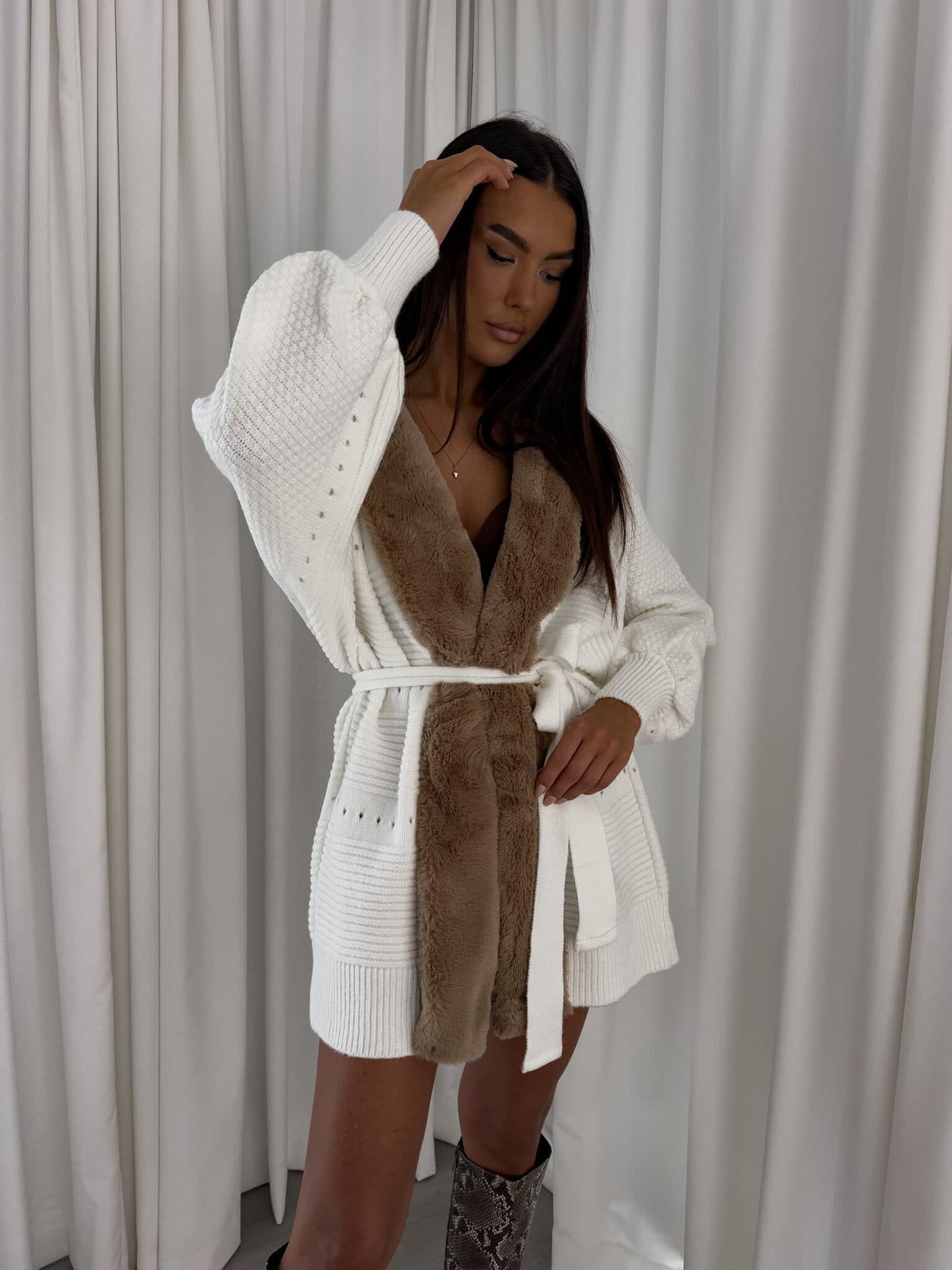 Strickjacke DREAM - ecru