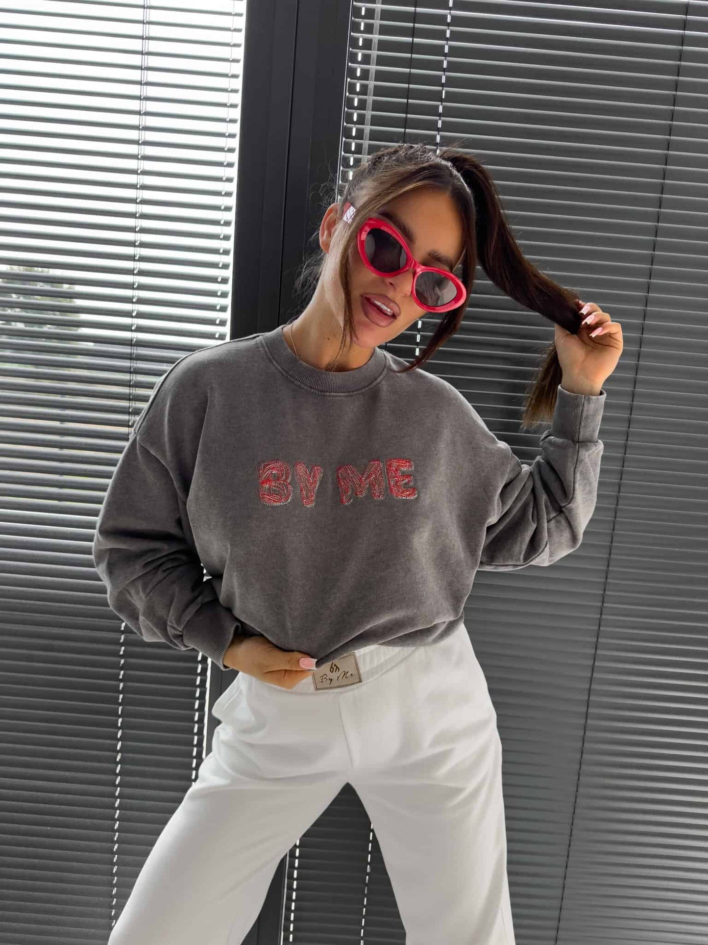 Sweatshirt POWER - Grau