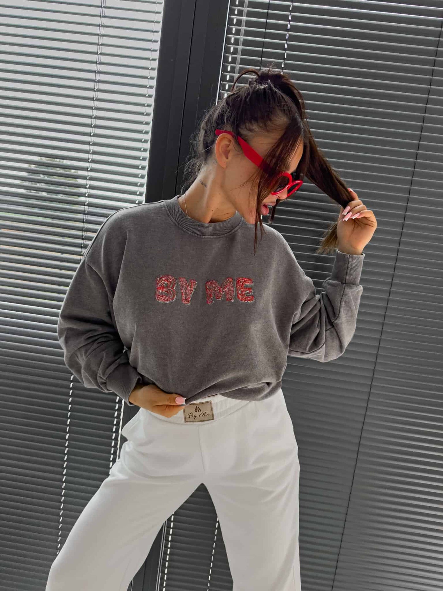 Sweatshirt POWER - Grau
