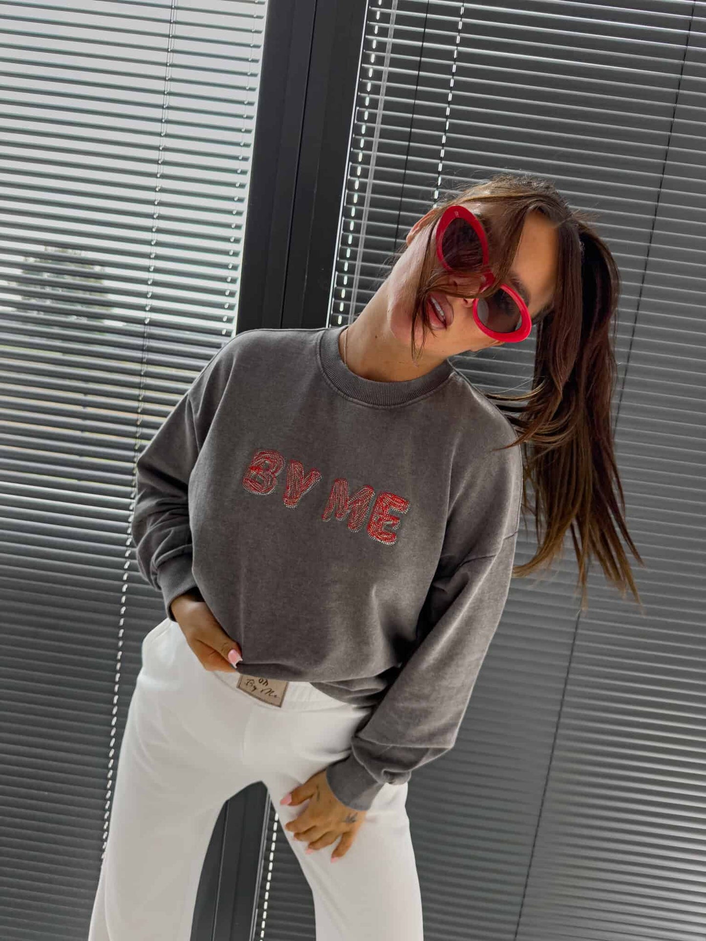 Sweatshirt POWER - Grau