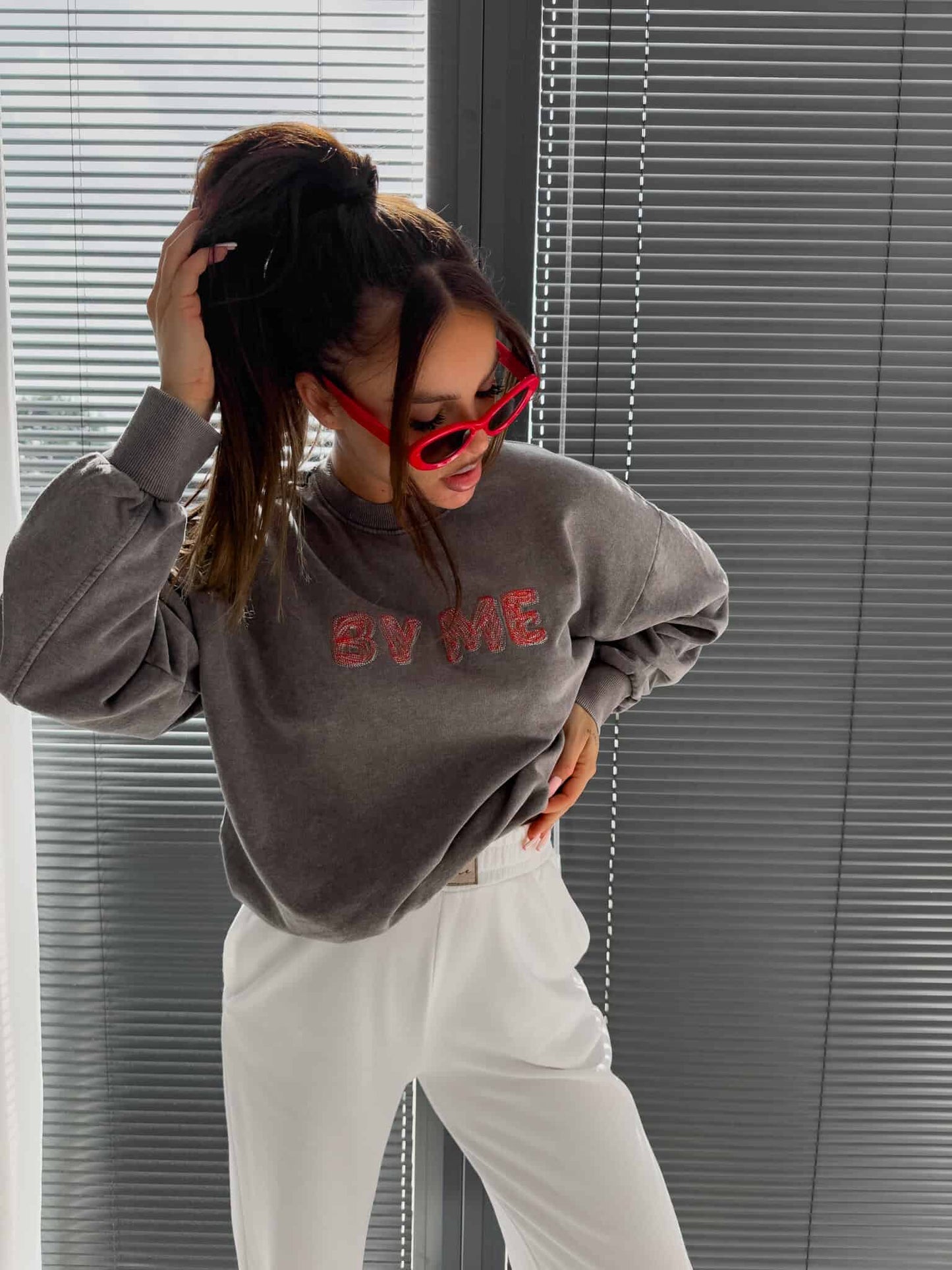 Sweatshirt POWER - Grau