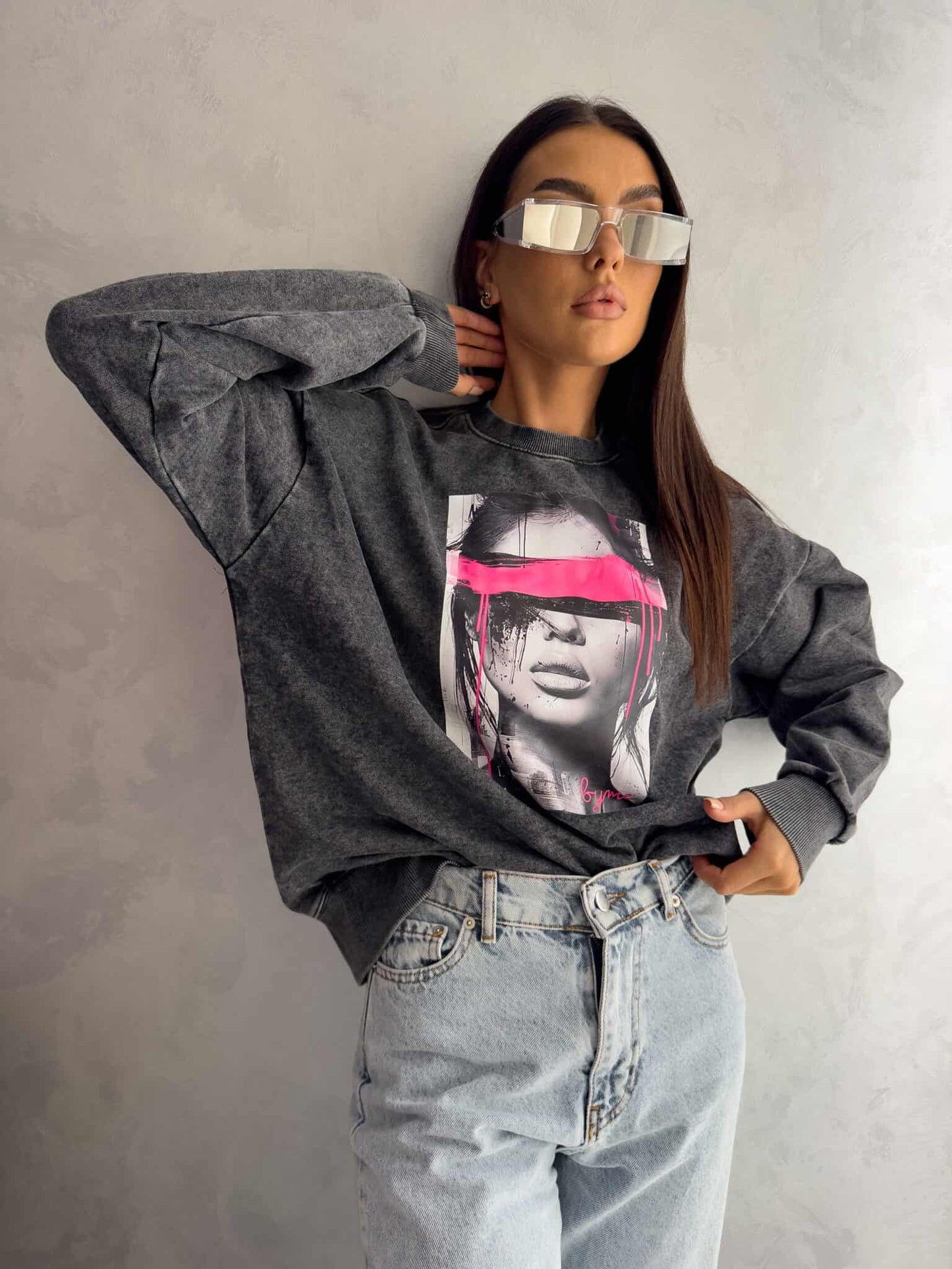 Sweatshirt LOCK - schwarz