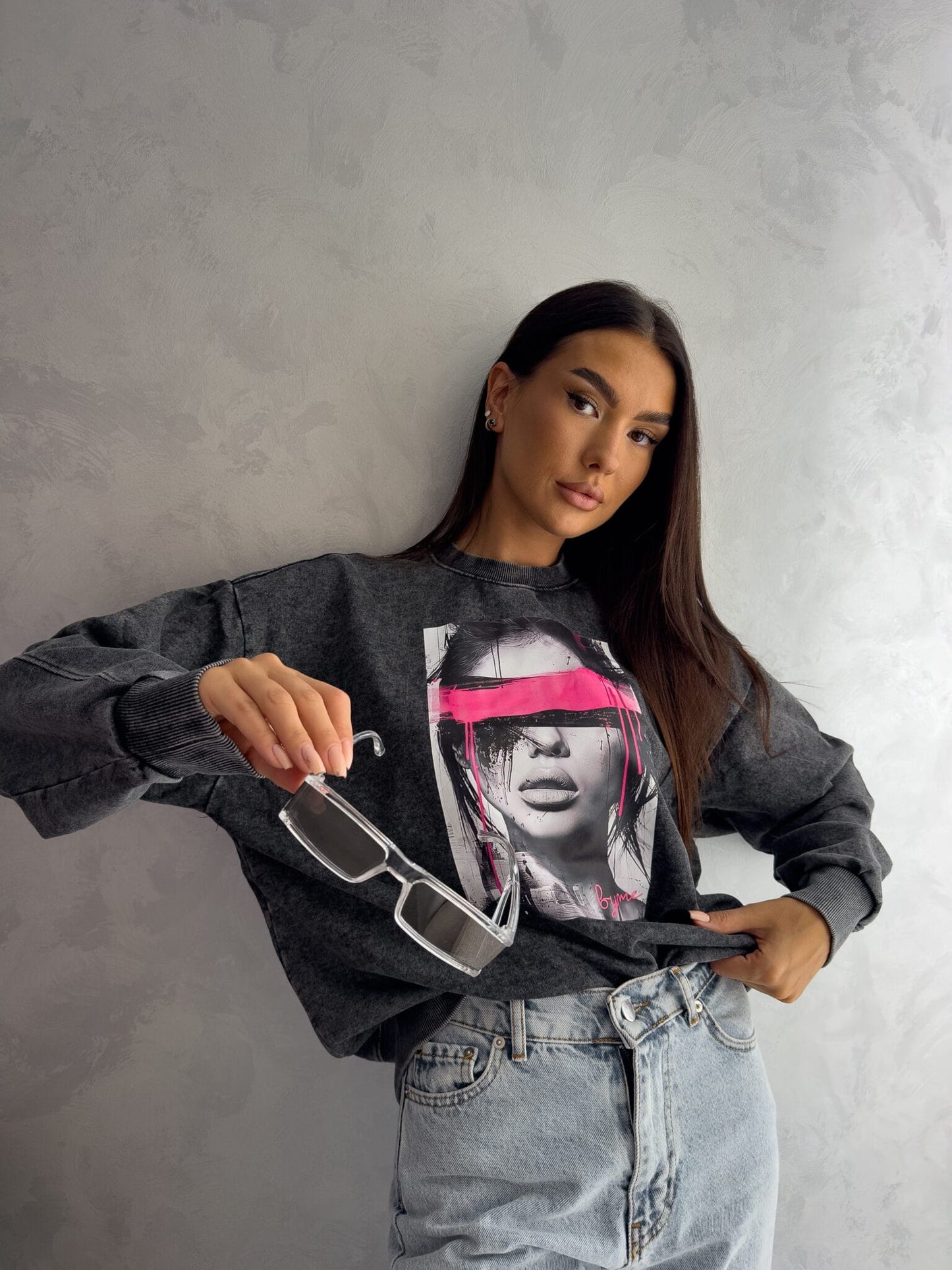 Sweatshirt LOCK - schwarz