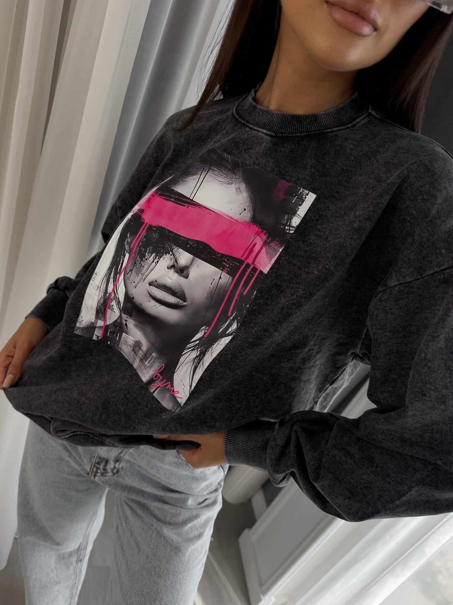 Sweatshirt LOCK - schwarz