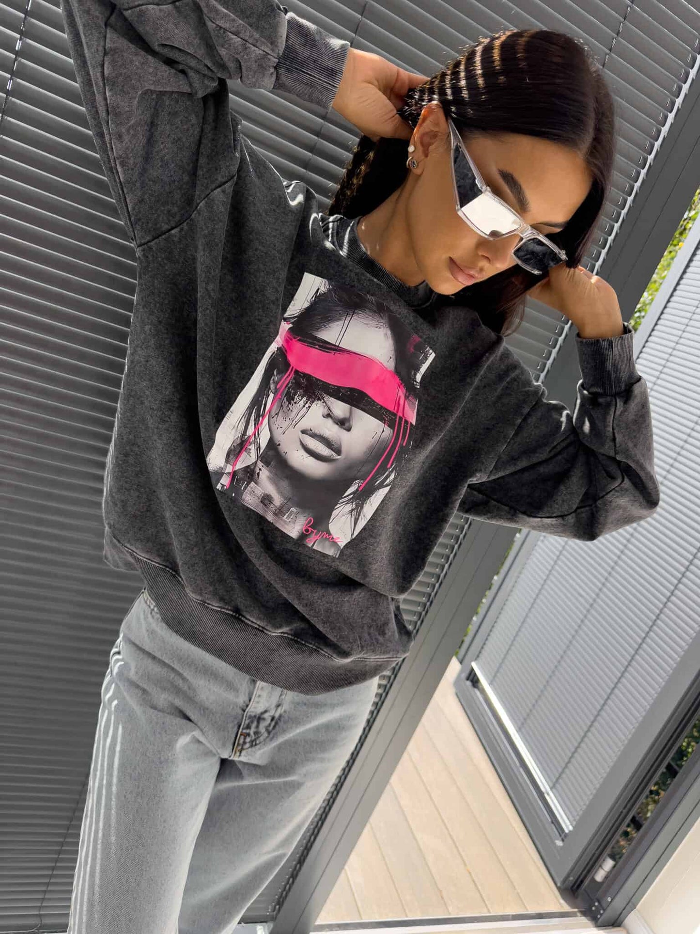 Sweatshirt LOCK - schwarz