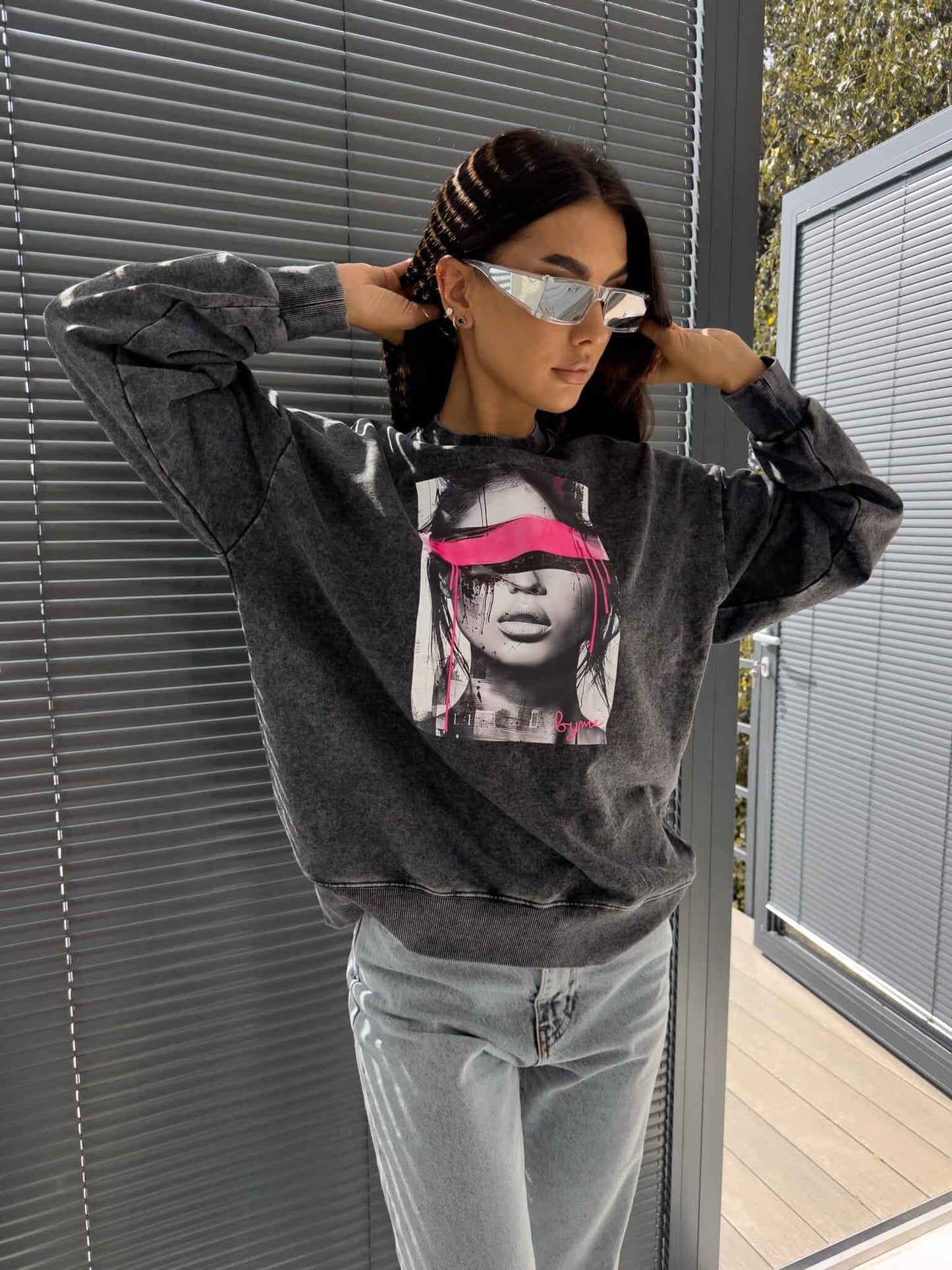 Sweatshirt LOCK - schwarz