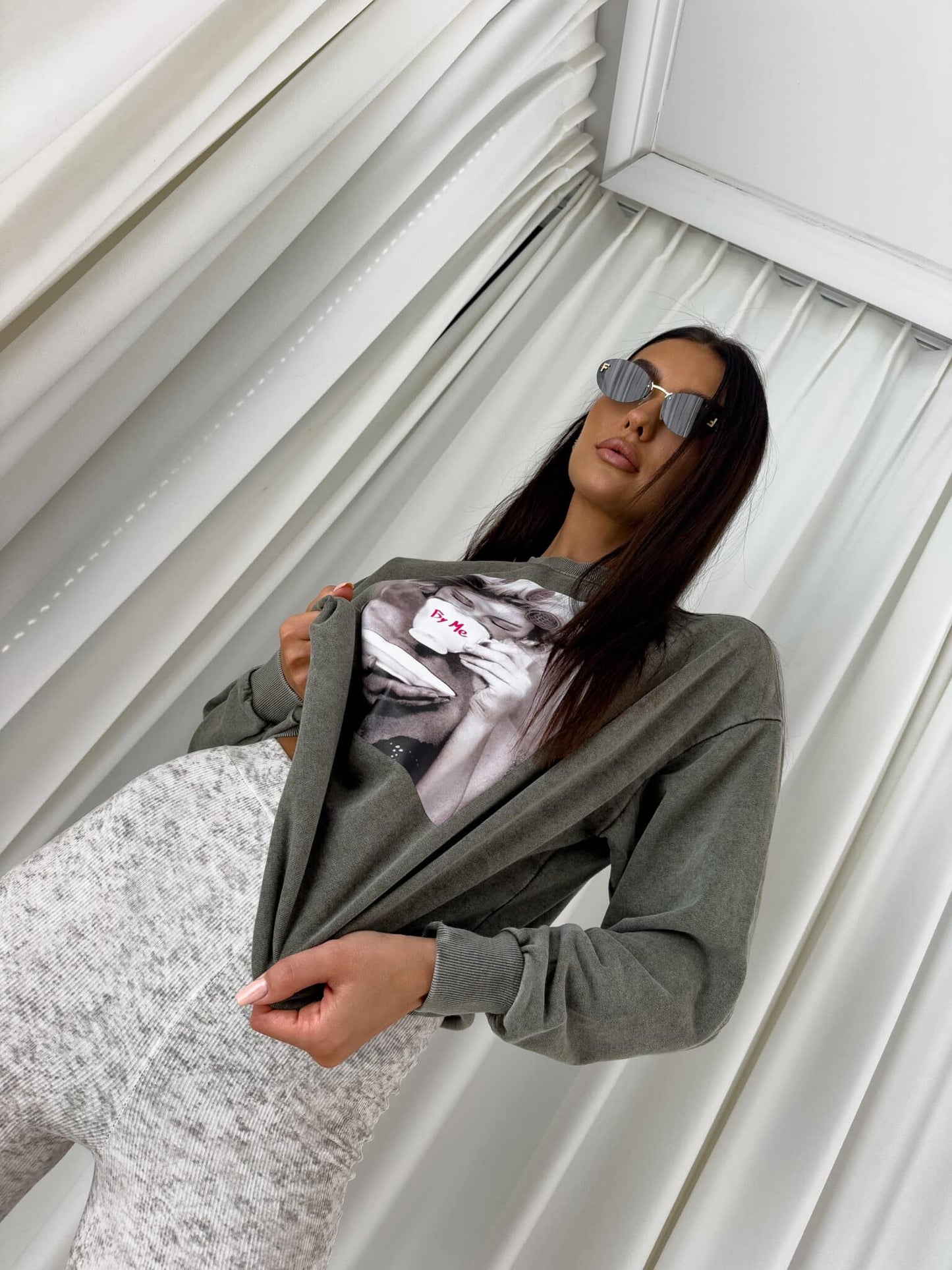 Sweatshirt ROLLER - khaki