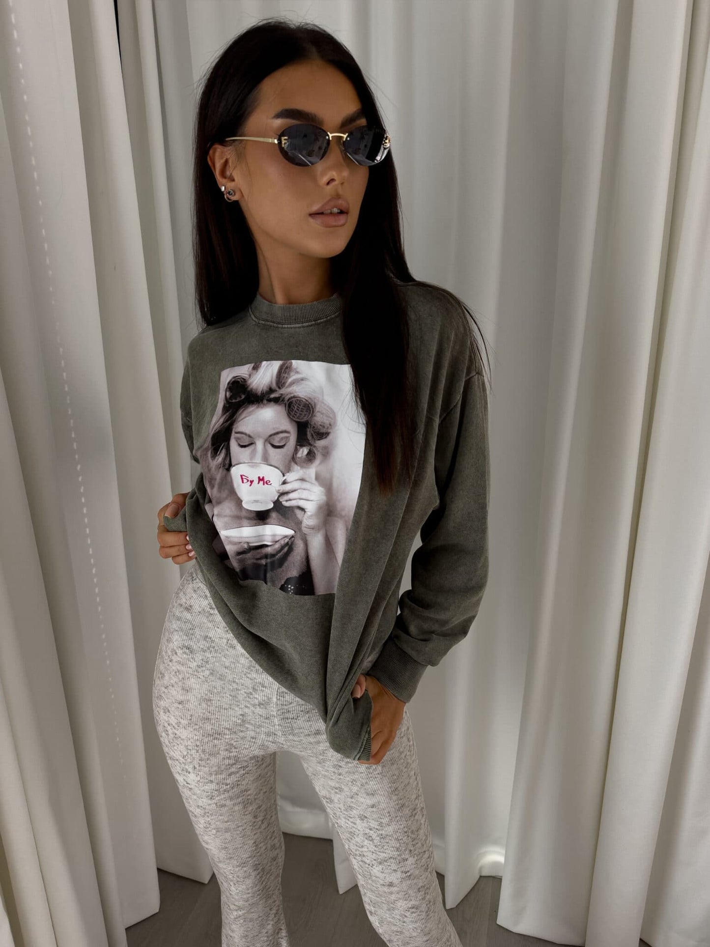 Sweatshirt ROLLER - khaki