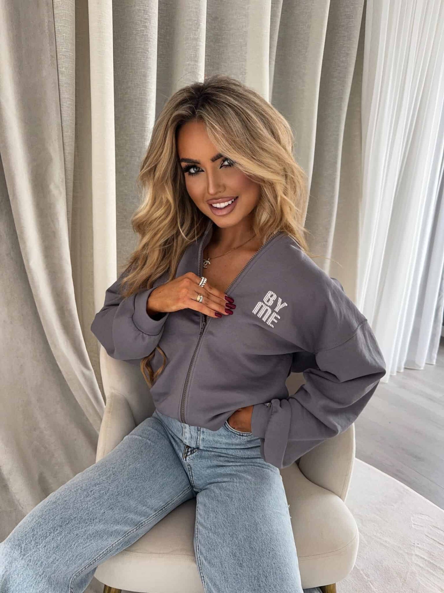 Sweatshirt MIMI - grau