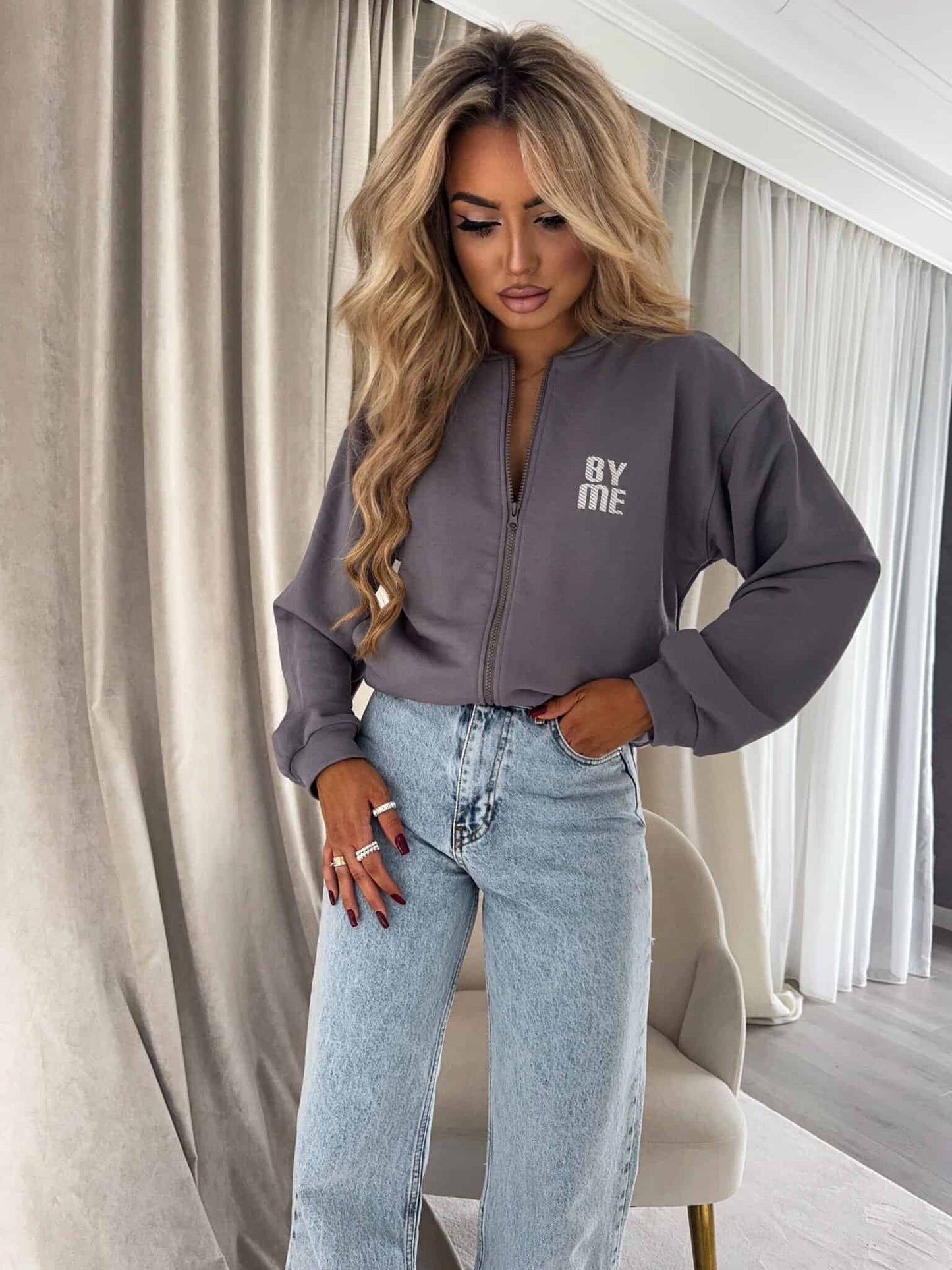 Sweatshirt MIMI - grau
