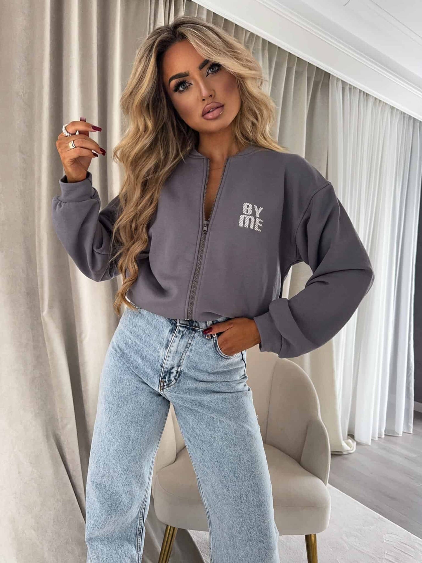 Sweatshirt MIMI - grau