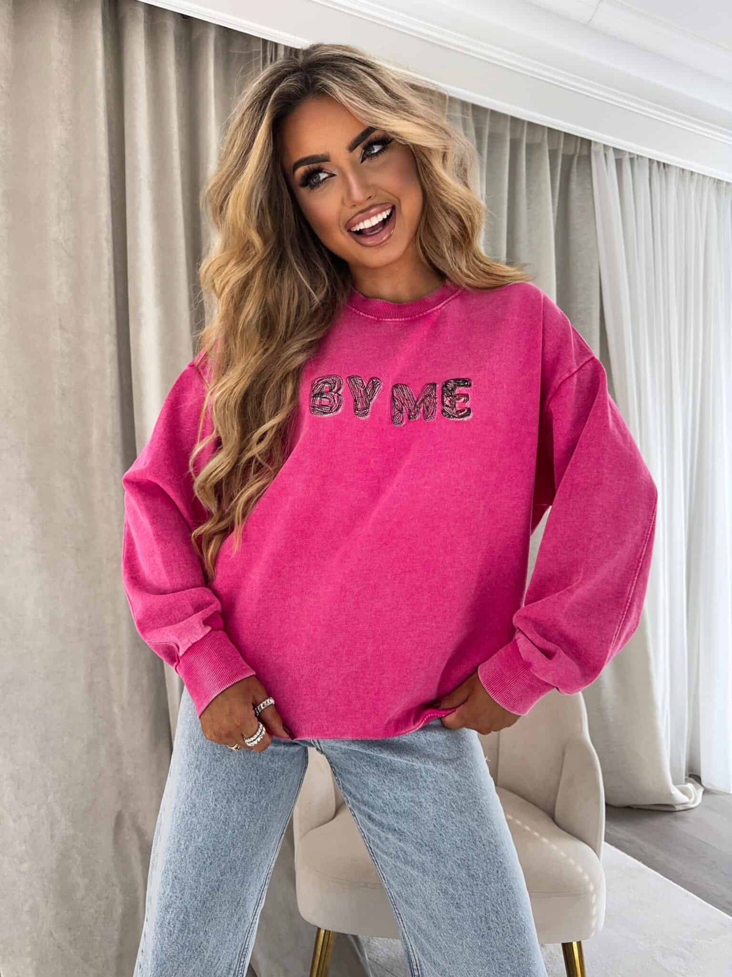 Sweatshirt POWER - rosa