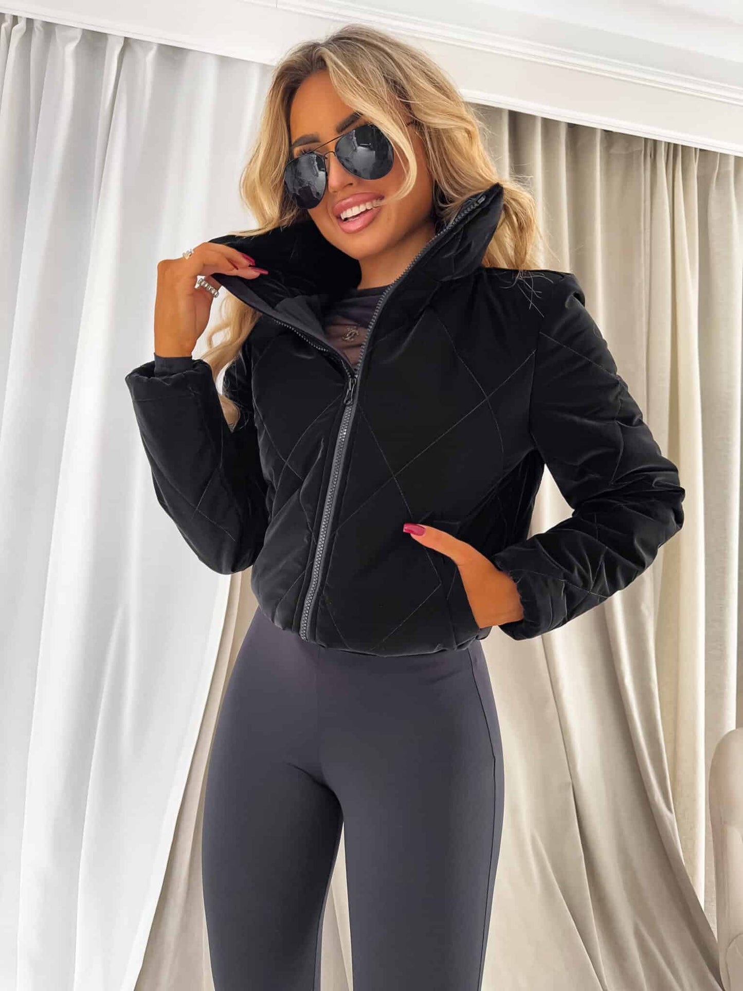 Jacke  VESTE II – schwarz- pink