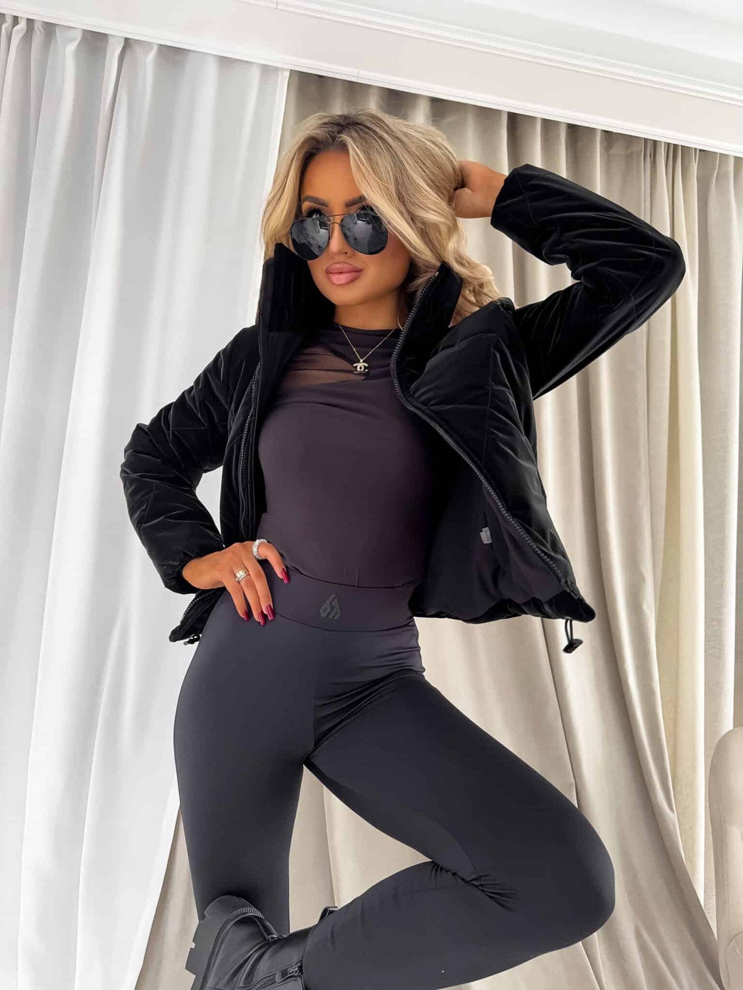 Jacke  VESTE II – schwarz- pink