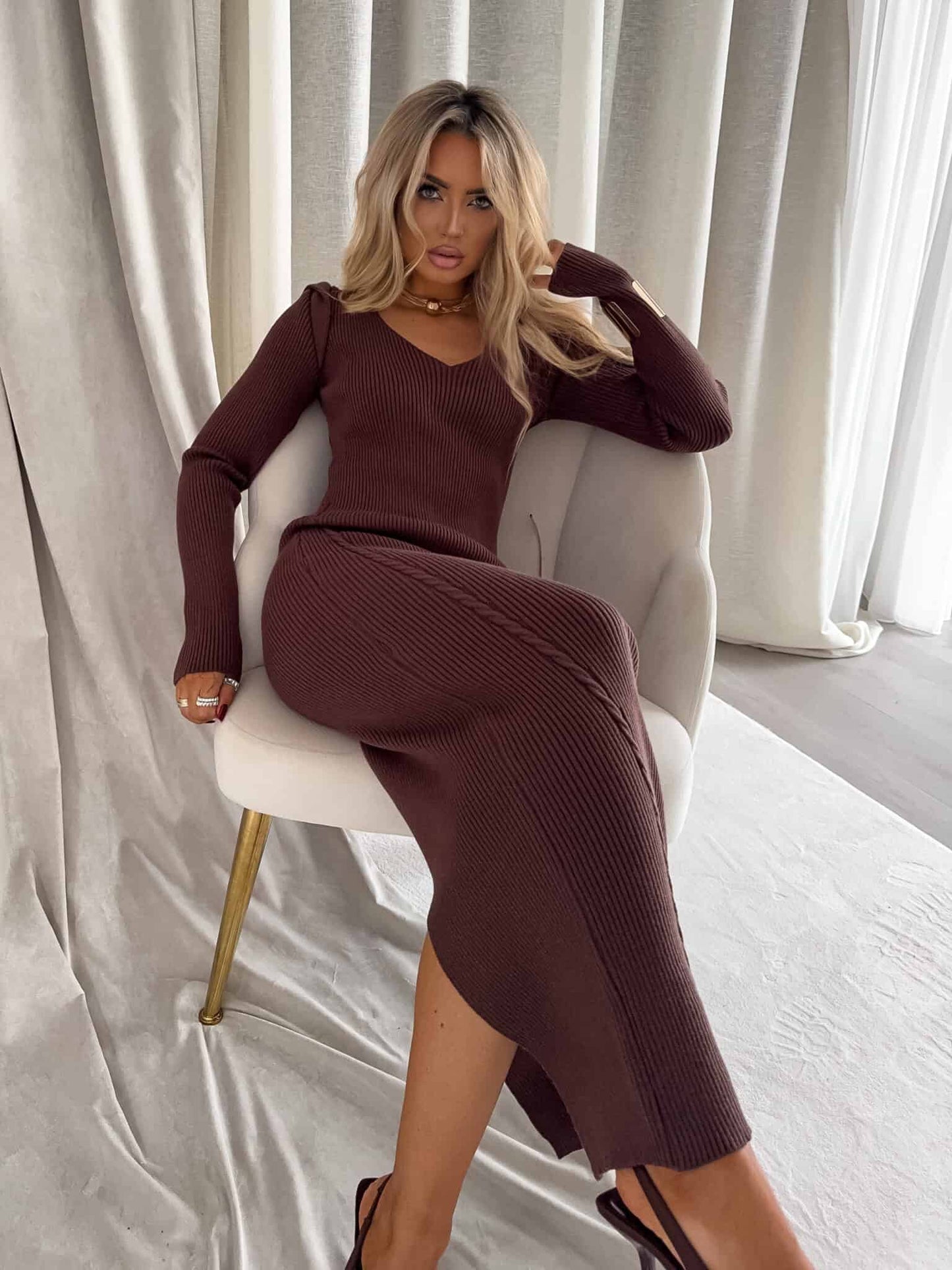 Kleid LORDIS - schokobraun
