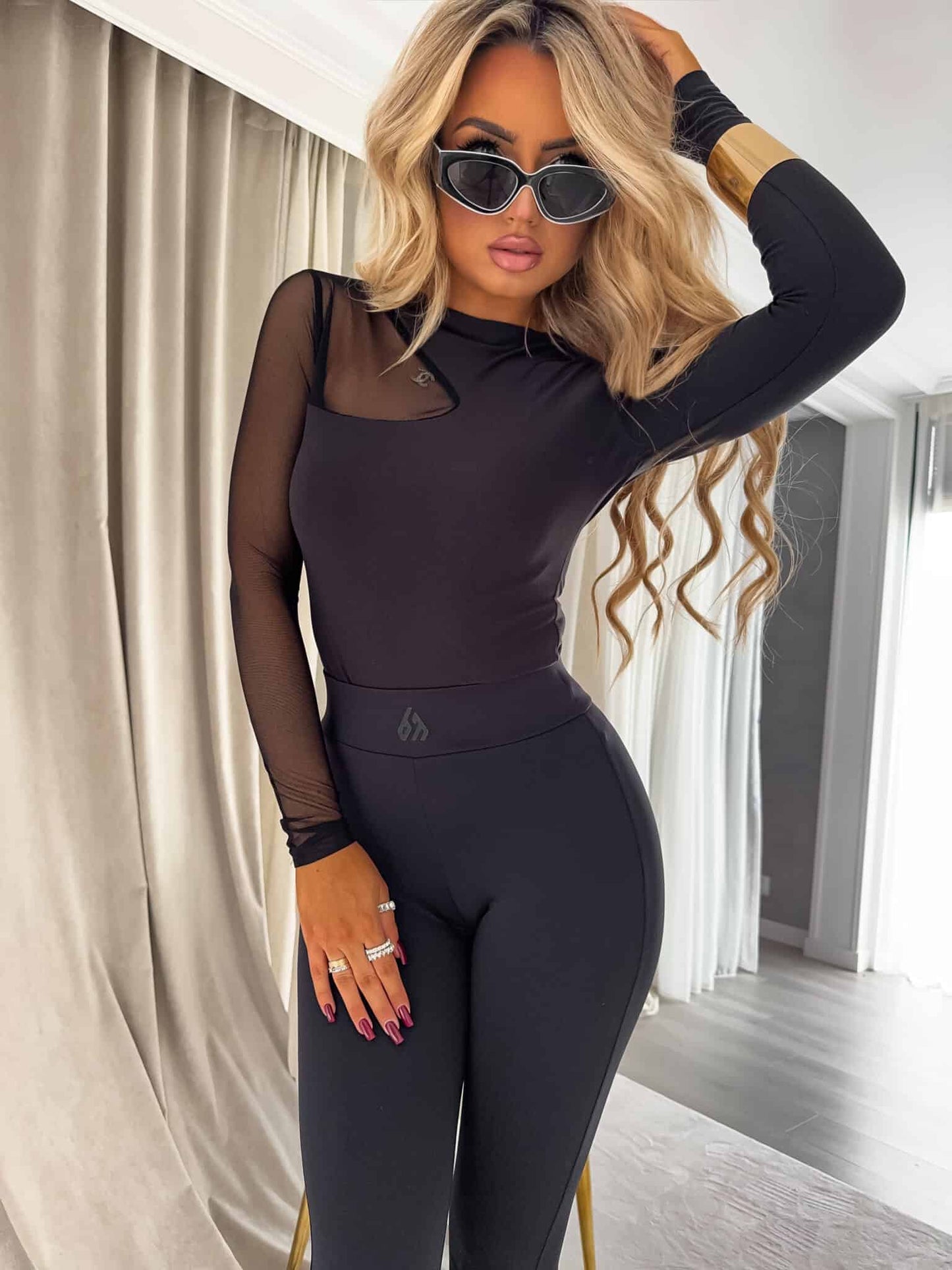 Damenbluse SUZI – schwarz