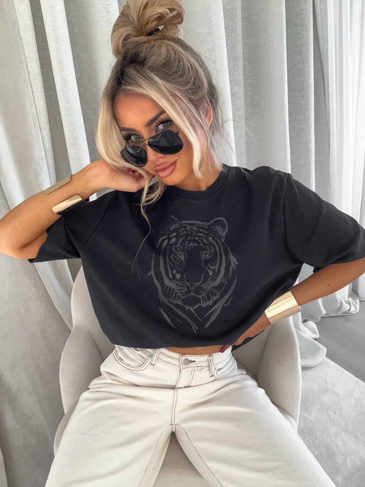 T-shirt TIGER - Schwarz