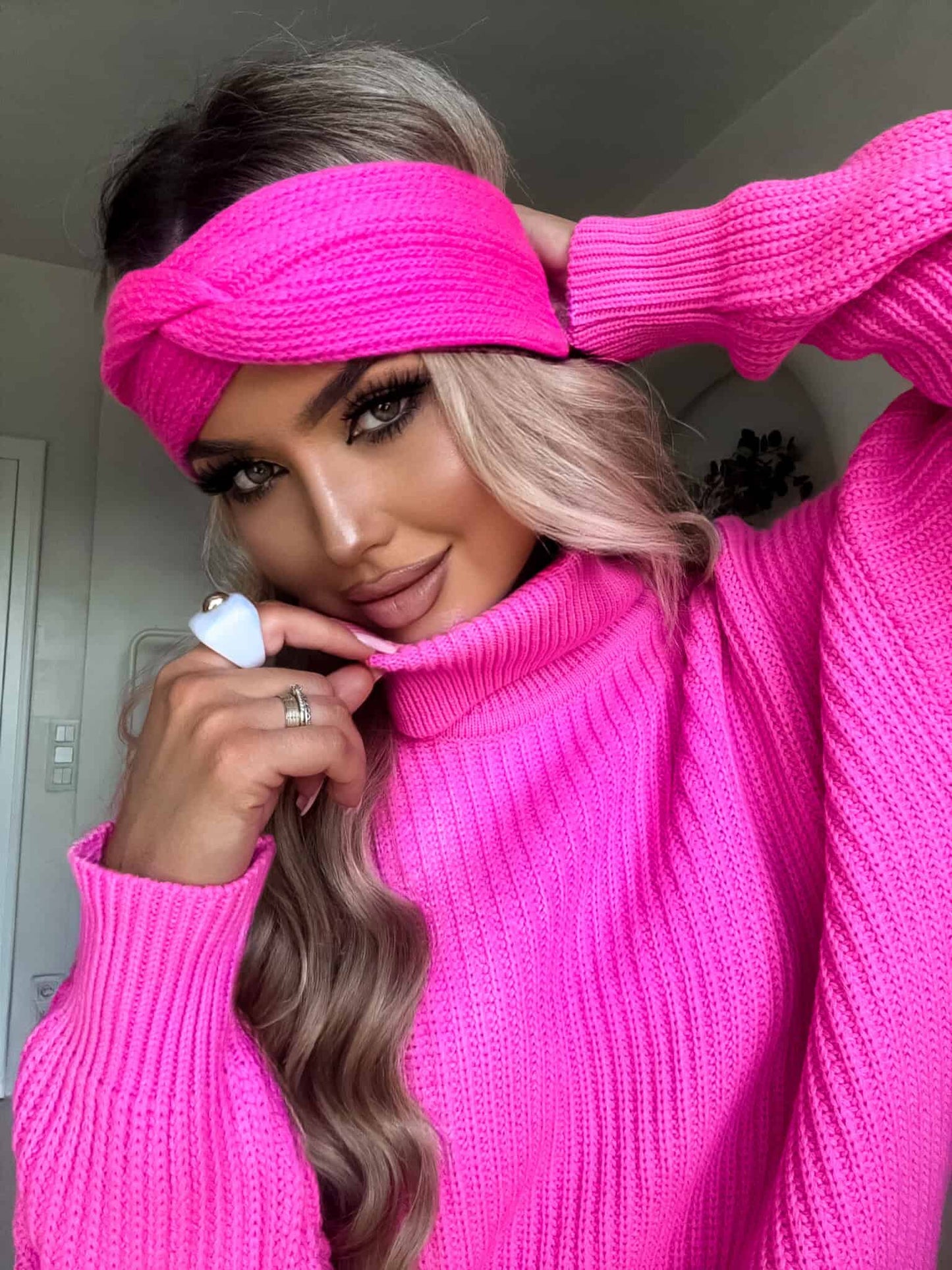 Stirnband CATI - neon pink