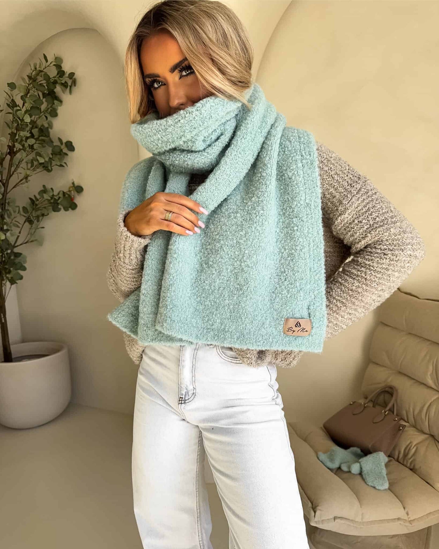 Set FROST Schal + Handschuhe– Salbei