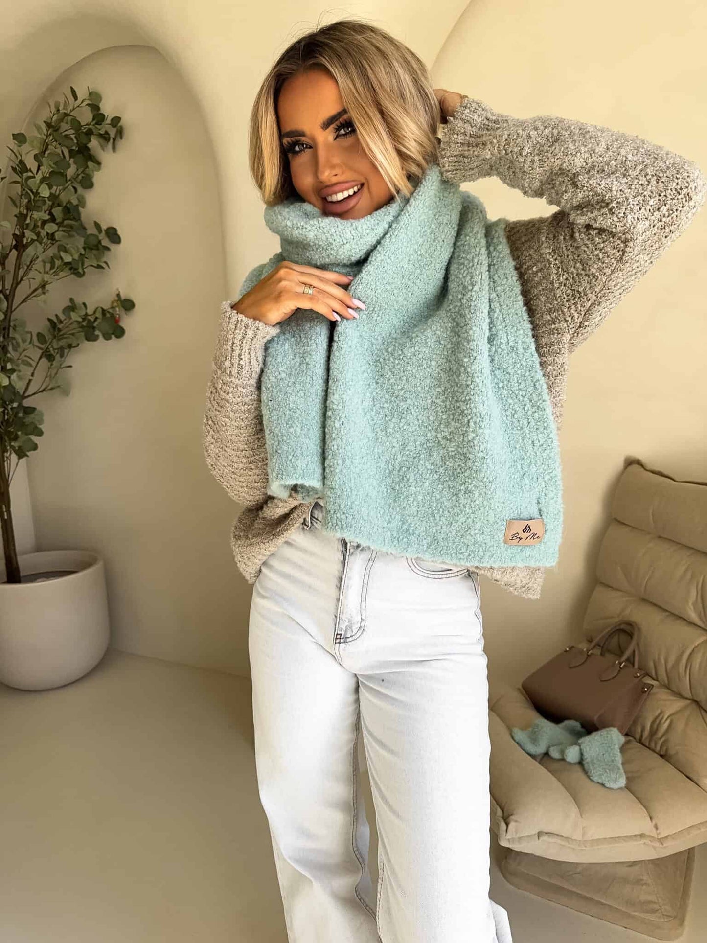 Set FROST Schal + Handschuhe– Salbei