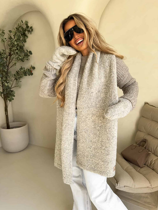 SET FROST SCHAL + HANDSCHUHE– BEIGE