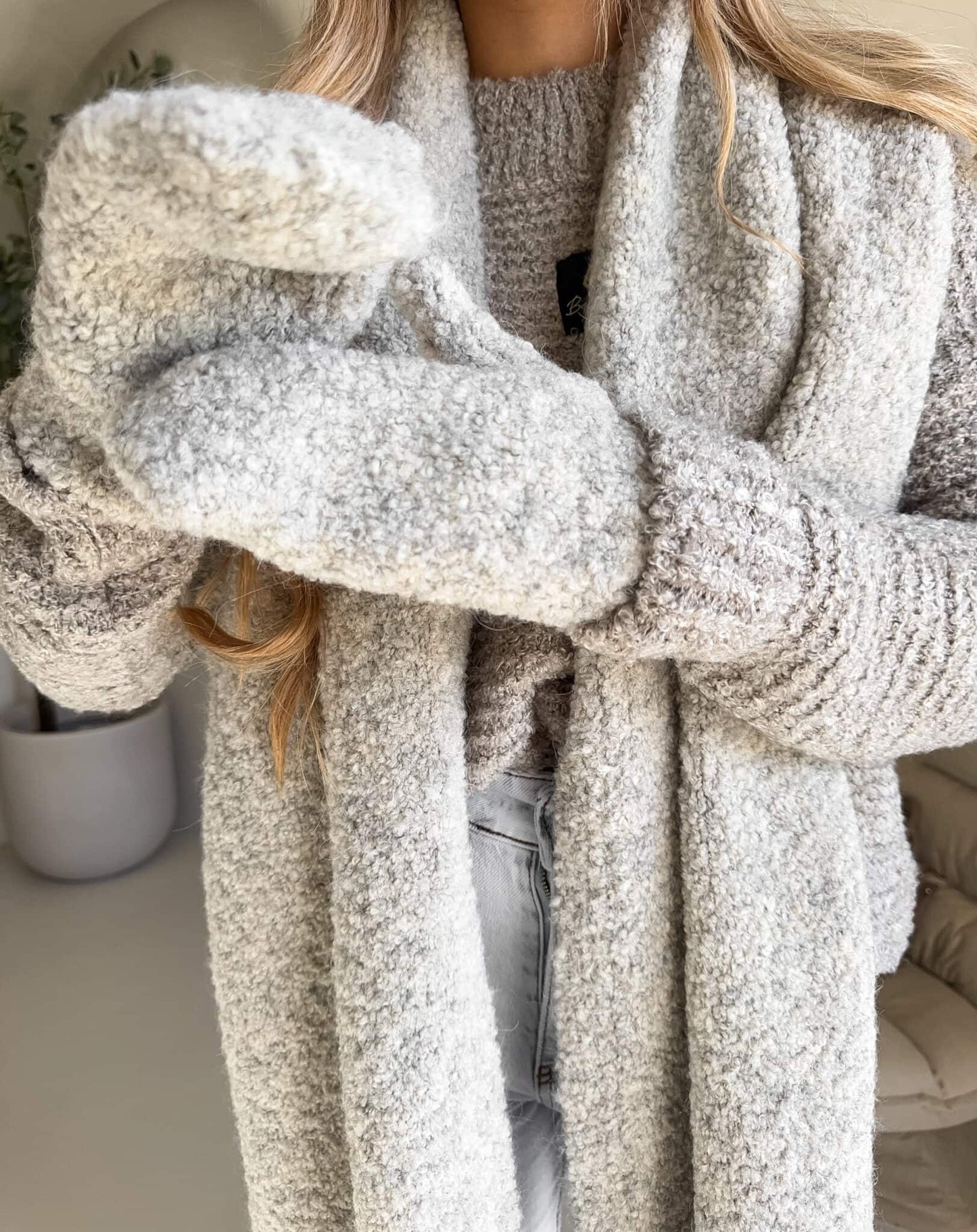 SET FROST SCHAL + HANDSCHUHE– BEIGE