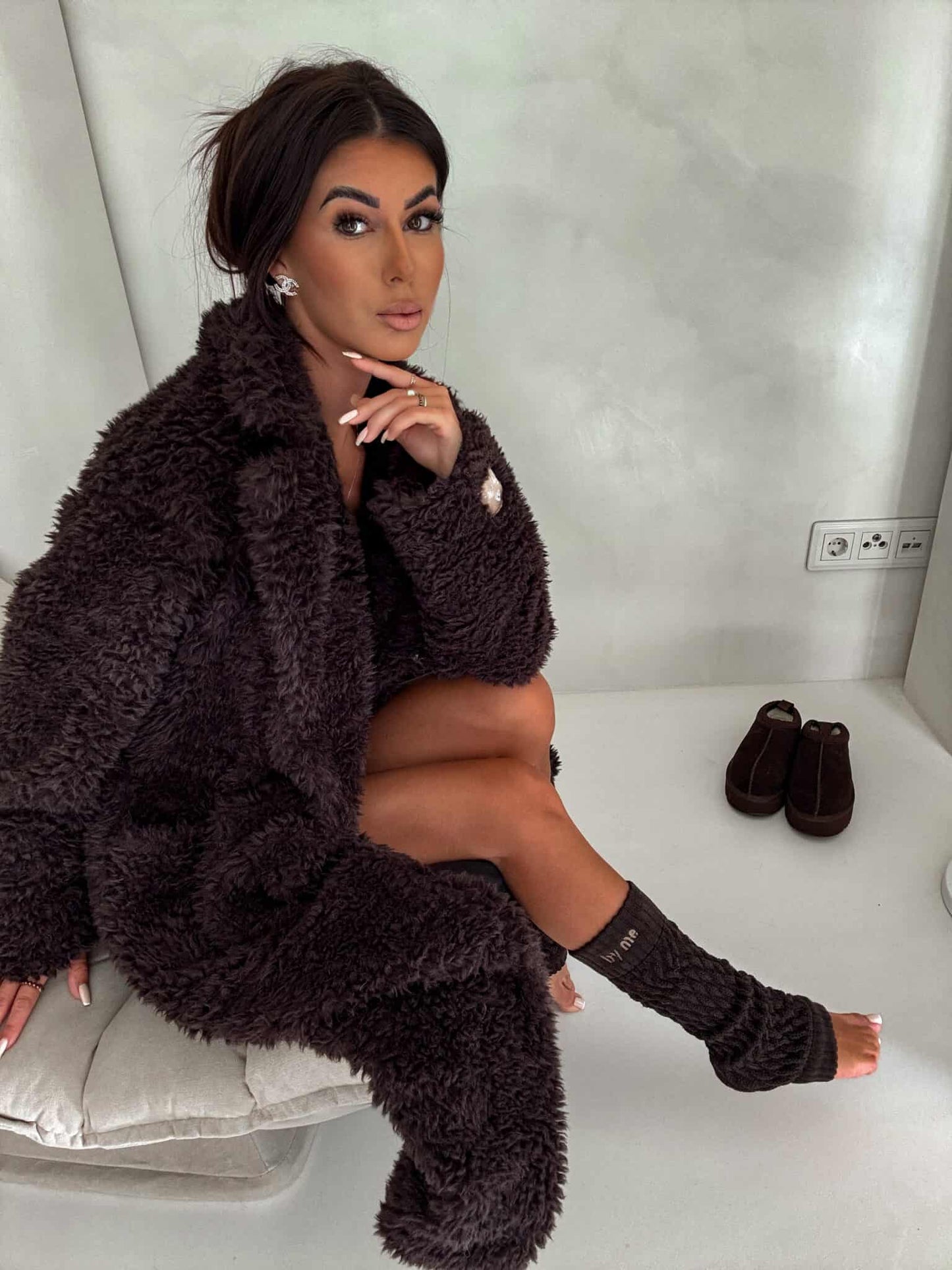 Mantel FUR – SCHOKOBRAUN