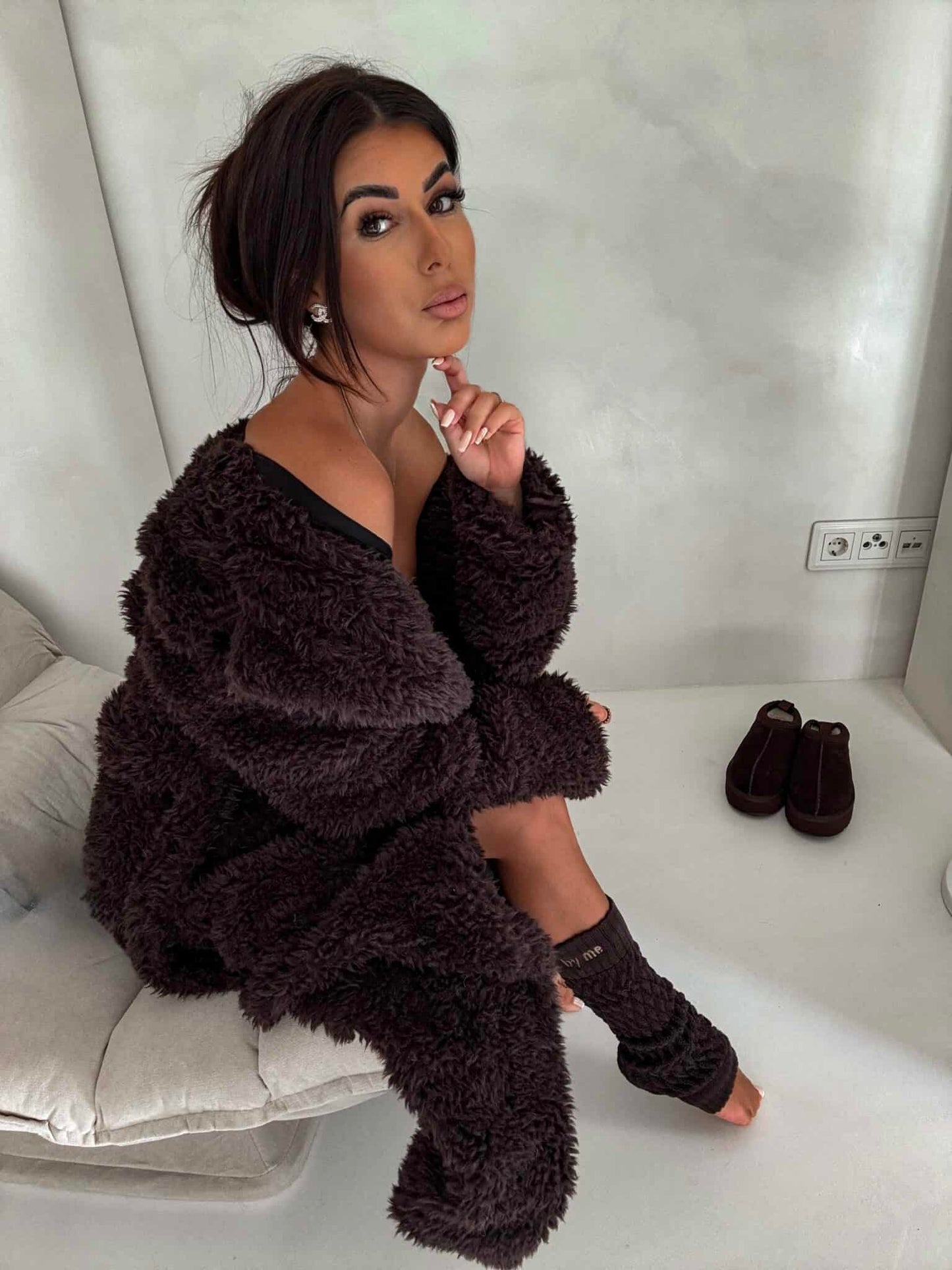 Mantel FUR – SCHOKOBRAUN