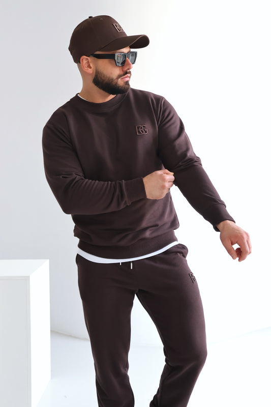 SWEATSHIRT HERREN BG BASIC | DUNKELBRAUN