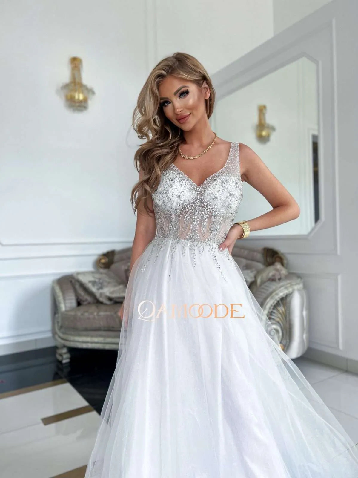 Brautkleid Prinzessin aus glitzernden Tüll Premium Kollektion