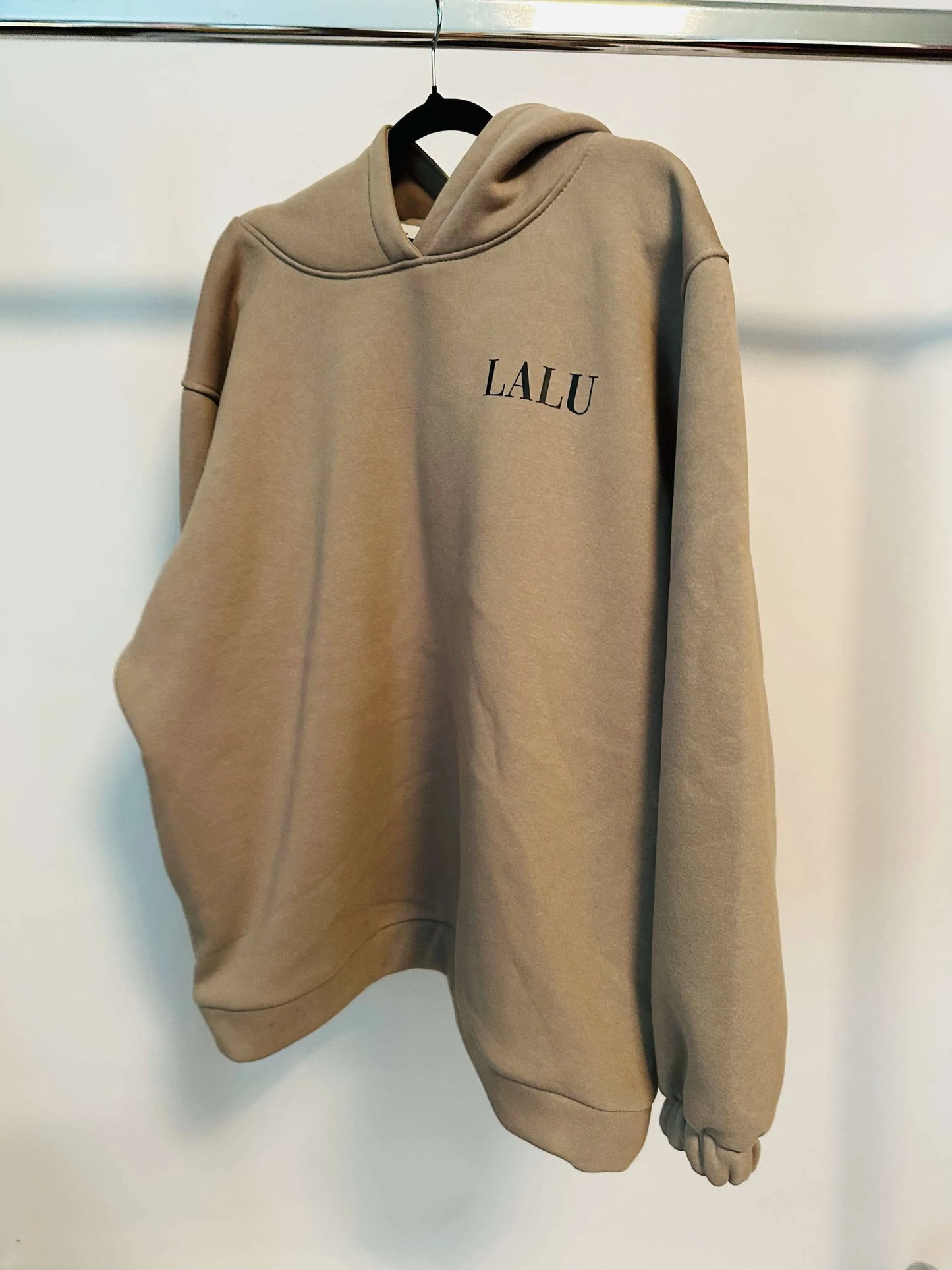 Damen Sweatshirt lang mit Kapuze LaLu FACE UNI