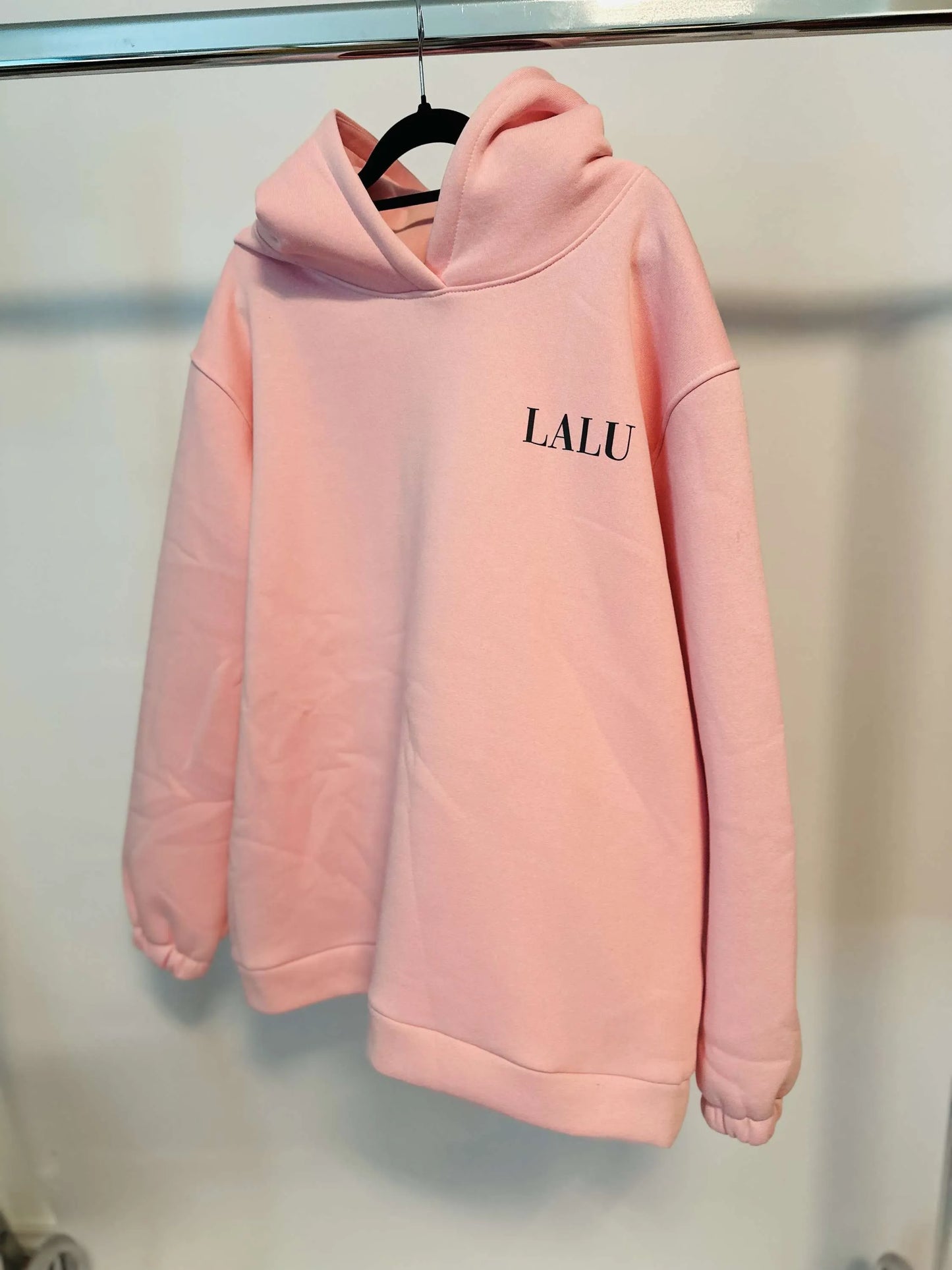 Damen Sweatshirt lang mit Kapuze LaLu FACE UNI