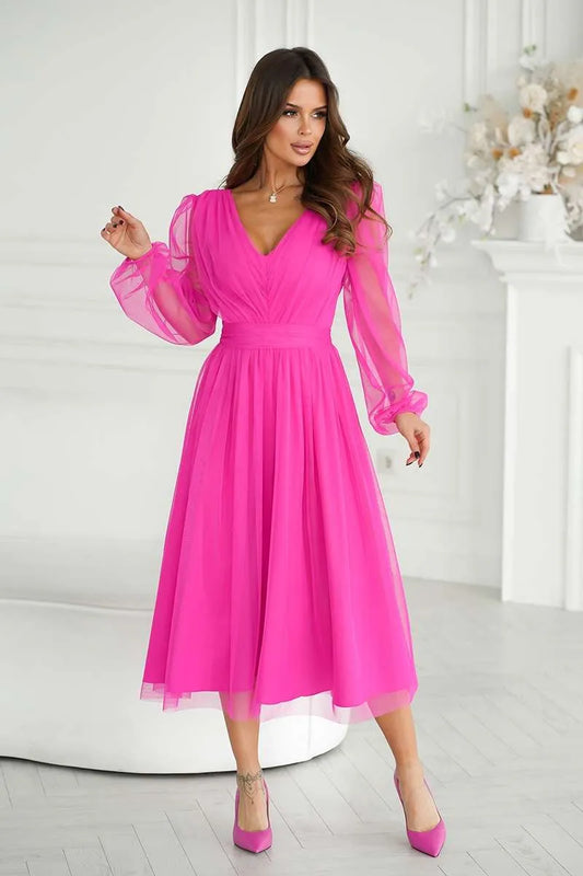 Midi Kleid Glitzern