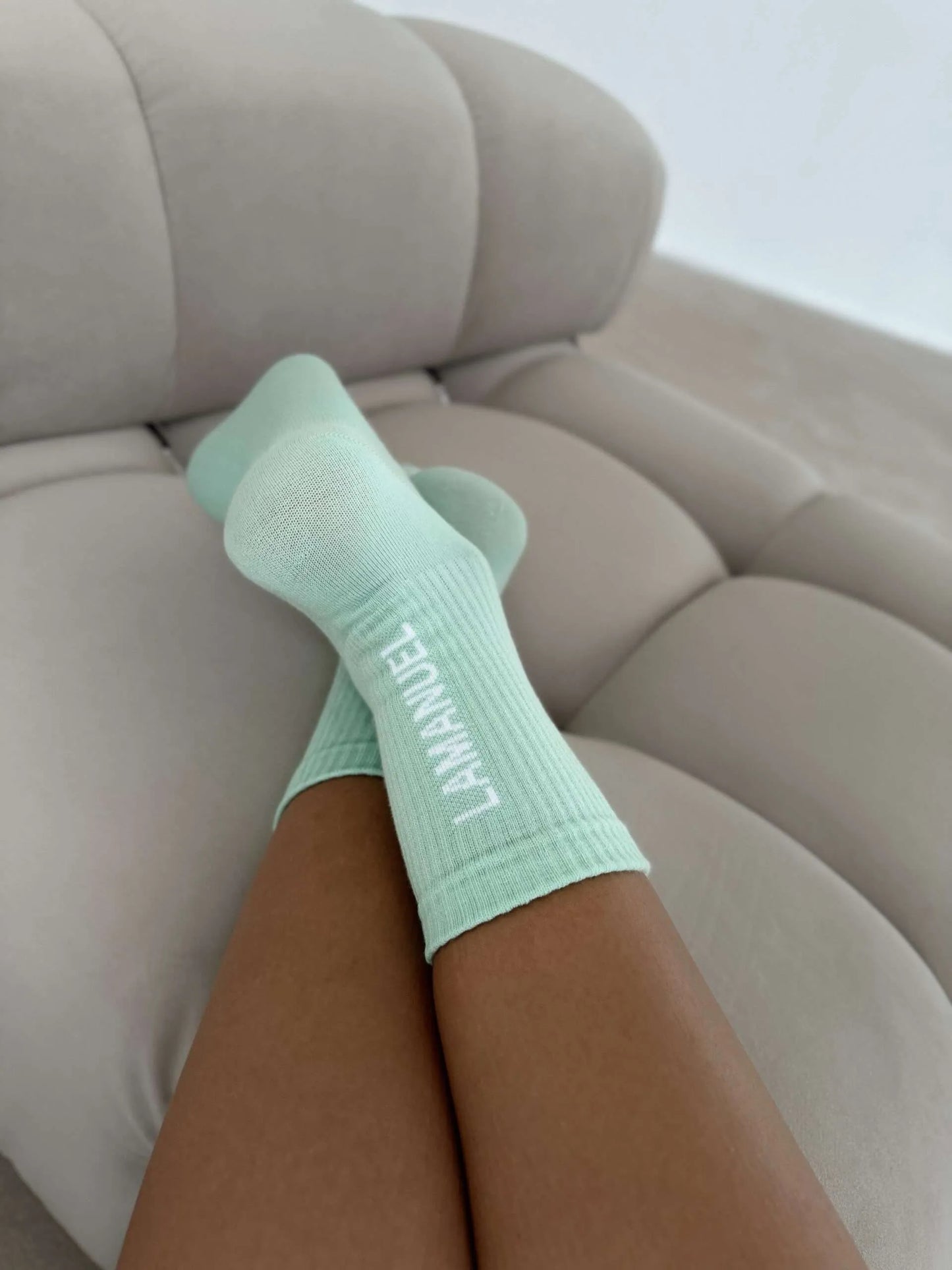 Socken mit Aufschrift La Manuel Sunny Verschiedene Farben