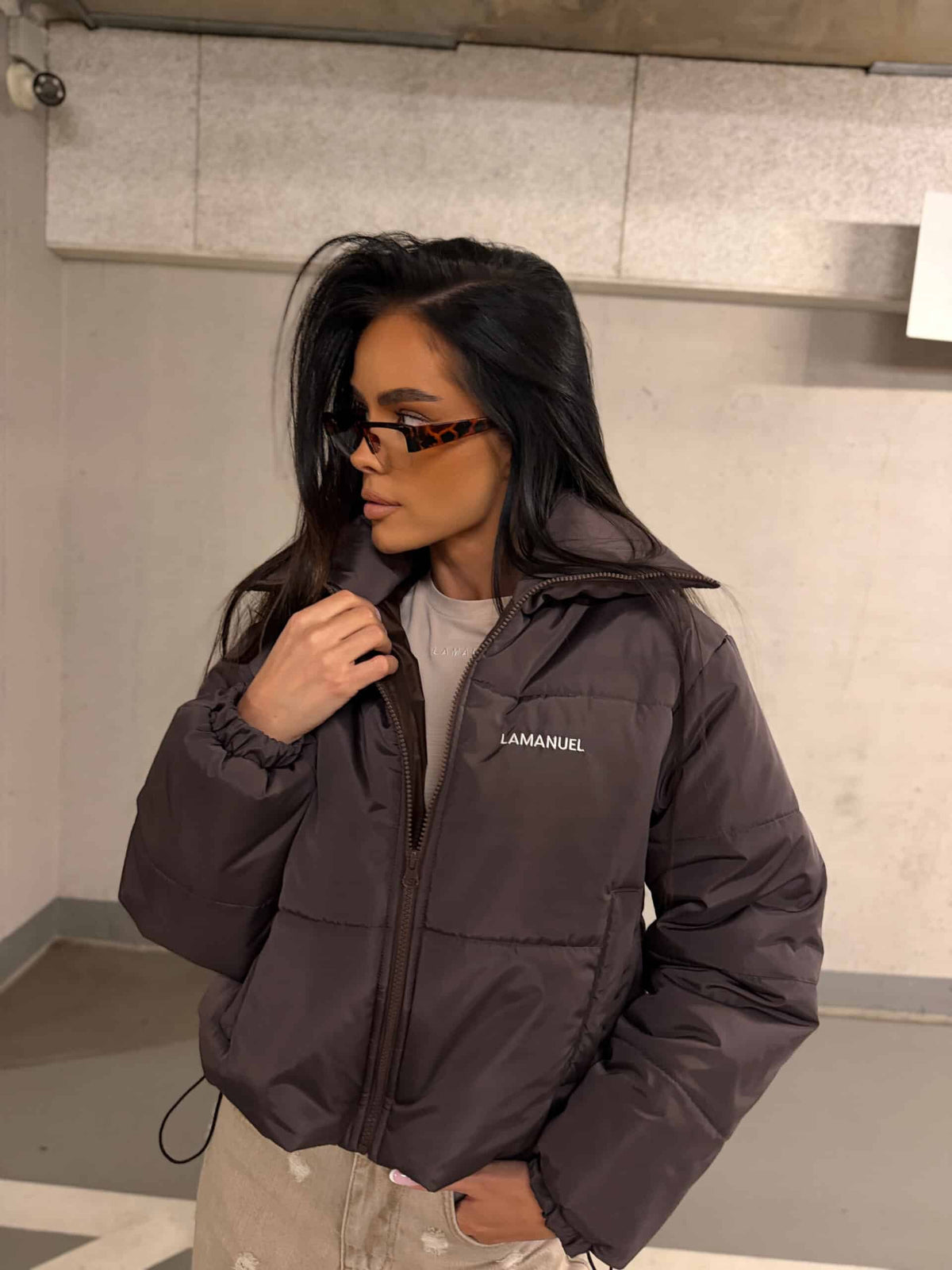 Damen Steppjacke EVEREST LA MANUEL Schokobraun
