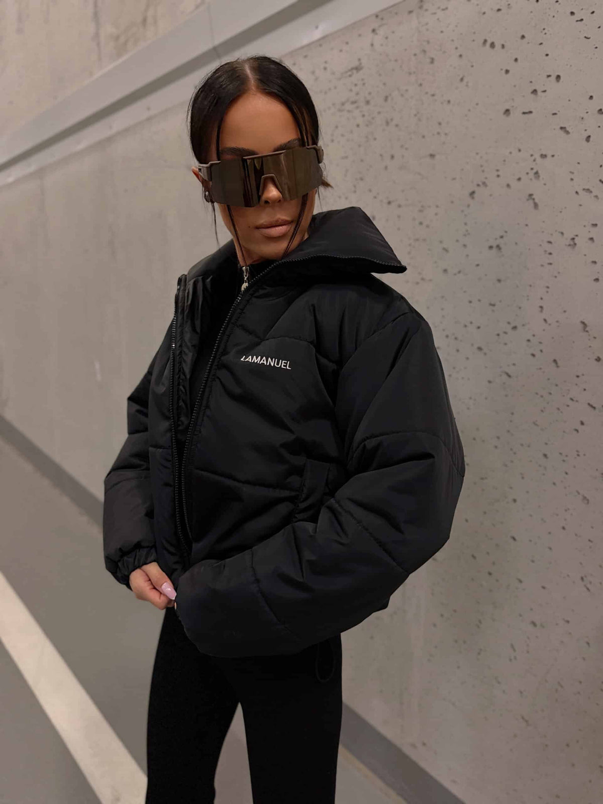Damen Steppjacke EVEREST LA MANUEL Schwarz