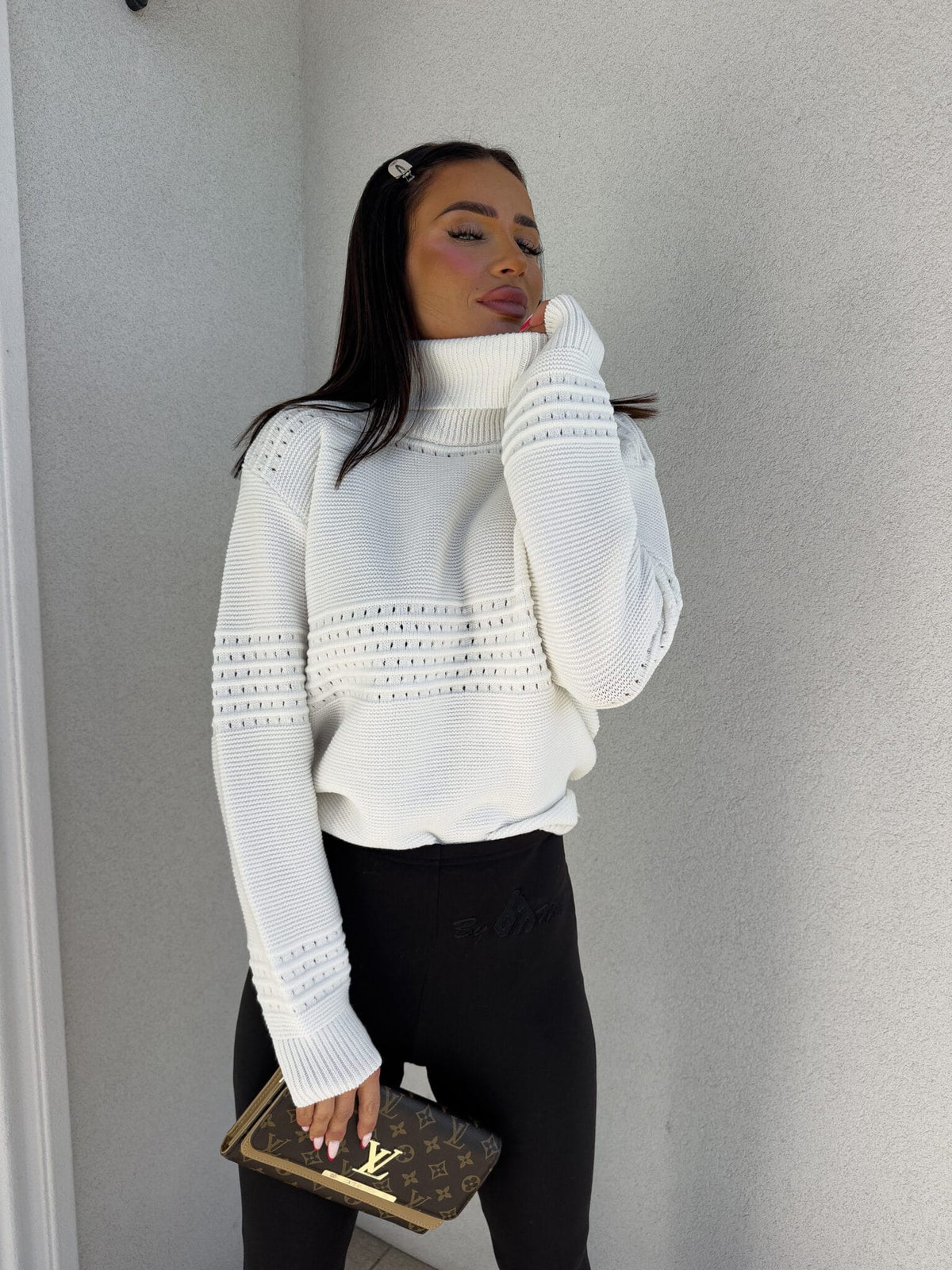Rollkragenpullover Also By Me ecru