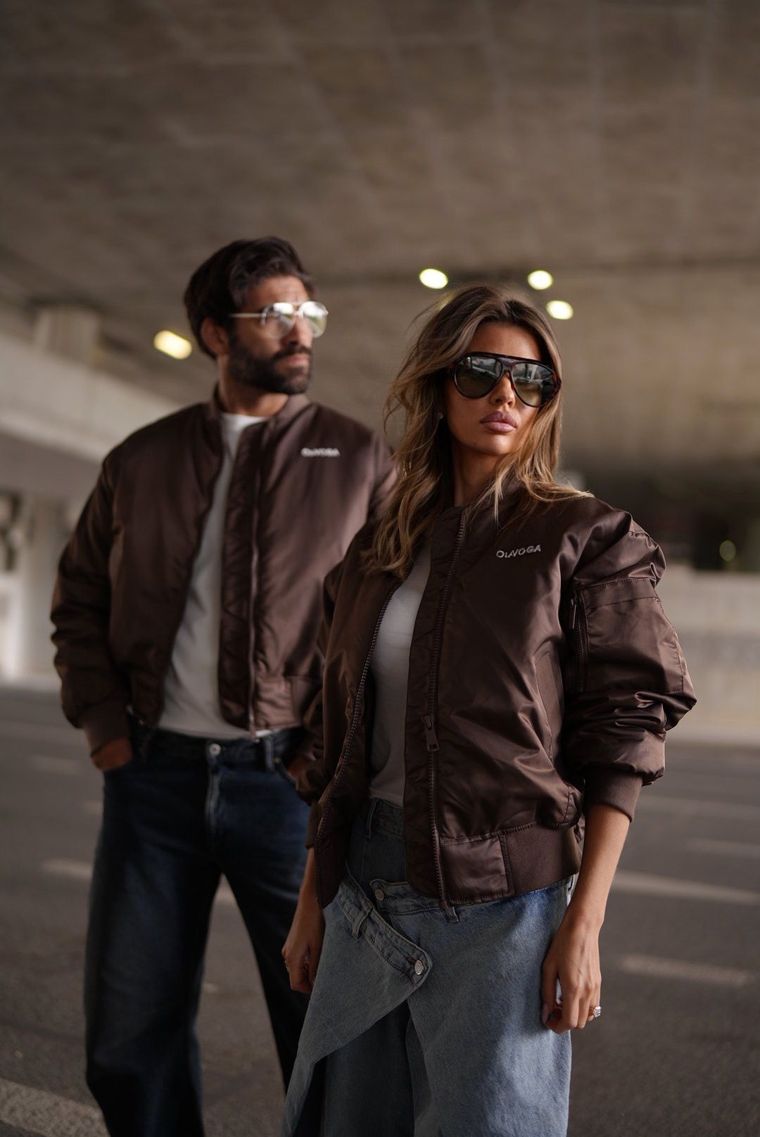 Jacke Wooly OLAVOGA Damen | Braun