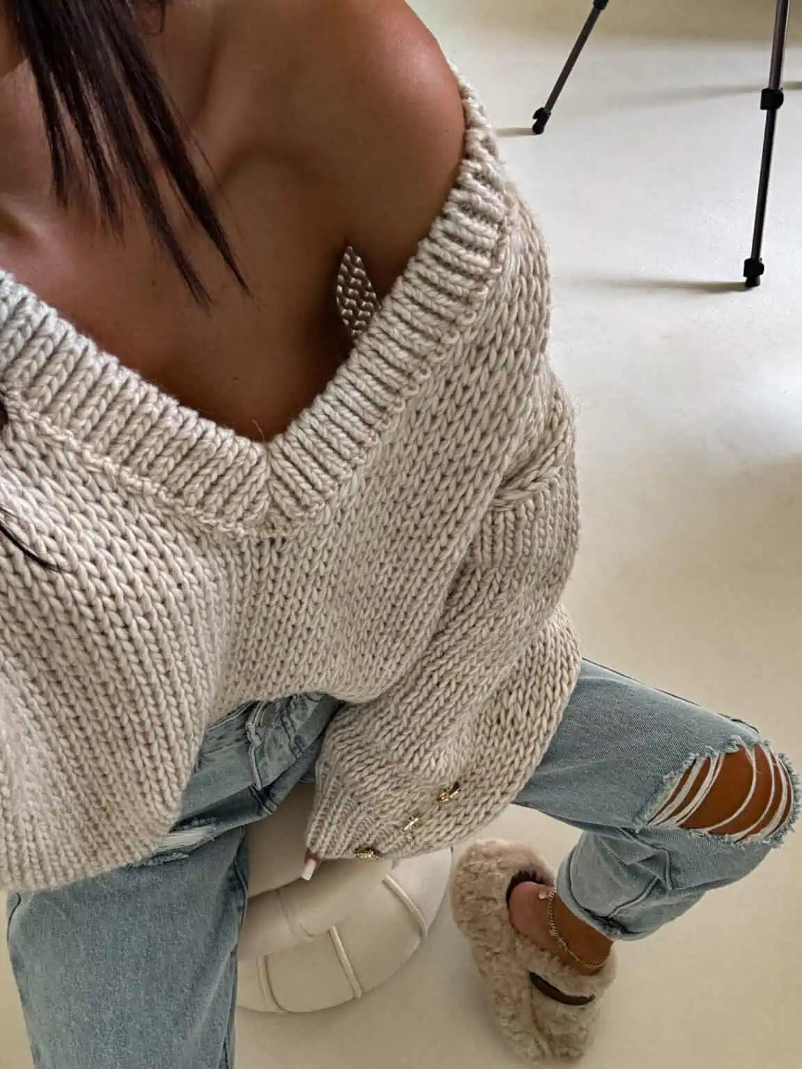 Strickpullover TOUS beige