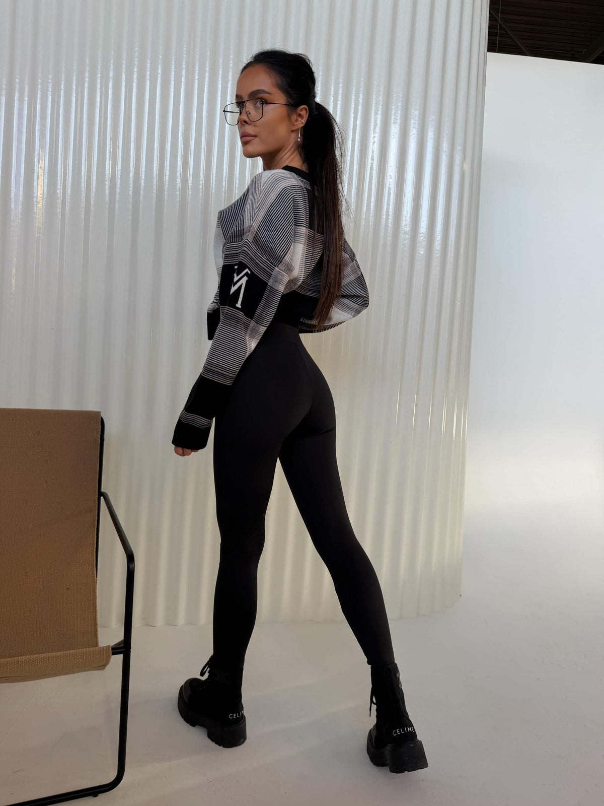 Leggings LIFT LA MANUEL Schwarz
