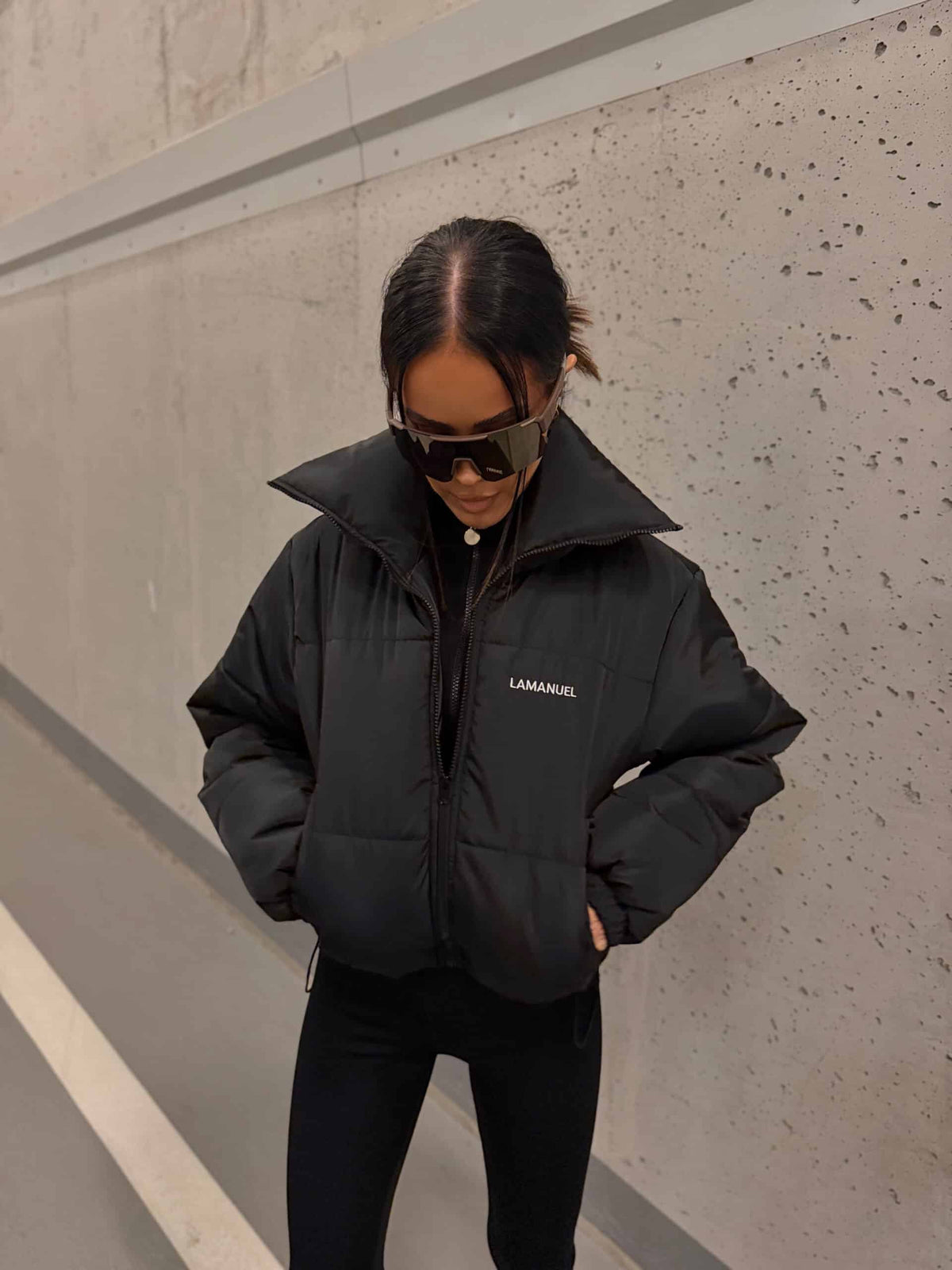Damen Steppjacke EVEREST LA MANUEL Schwarz