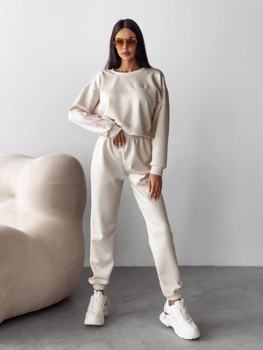 Zweiteilige Set BRANCH 2025 OLAVOGA Creme